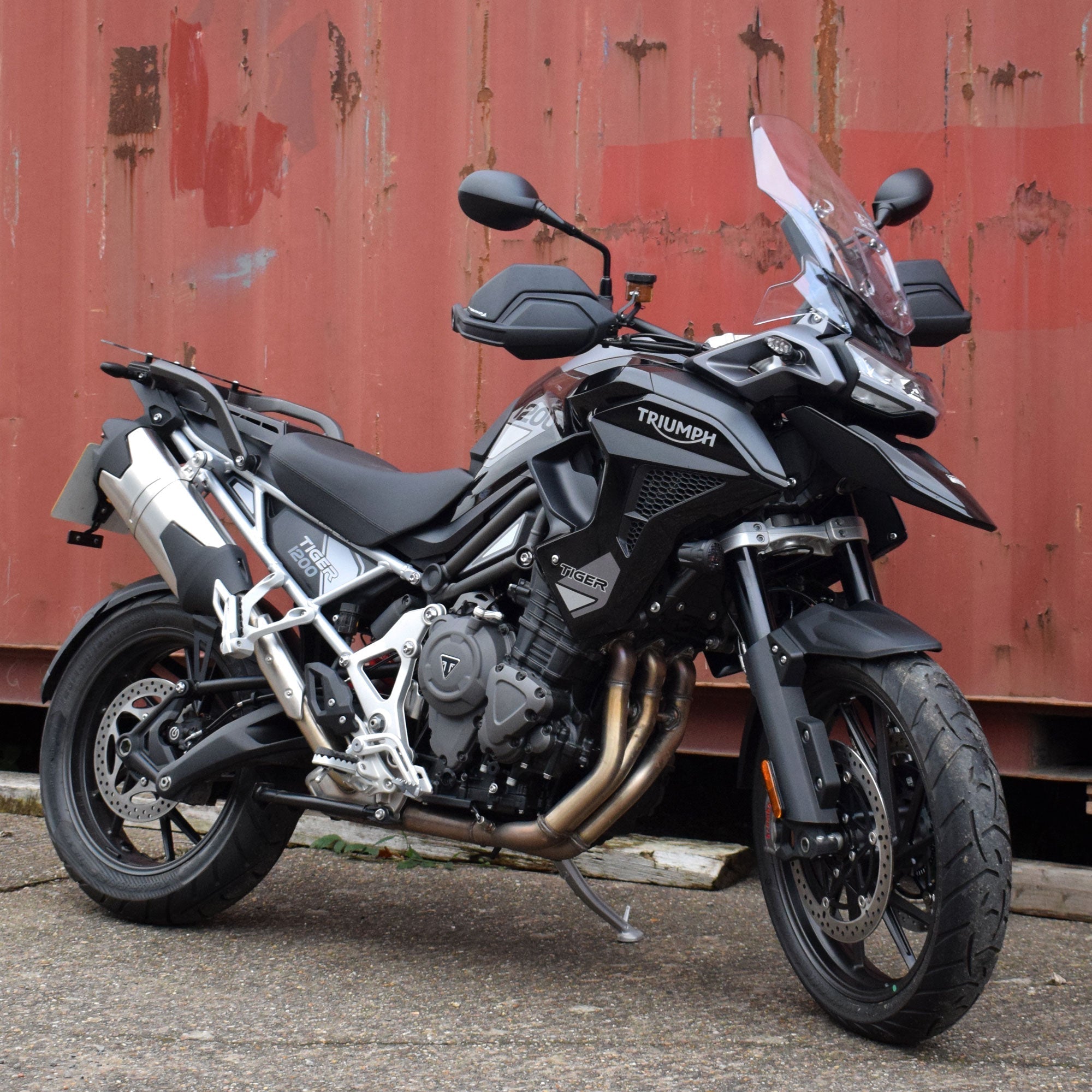 Pyramid Handguard Extensions | Matte Black | Triumph Tiger 1200 Rally Pro 2022>Current - Shop name