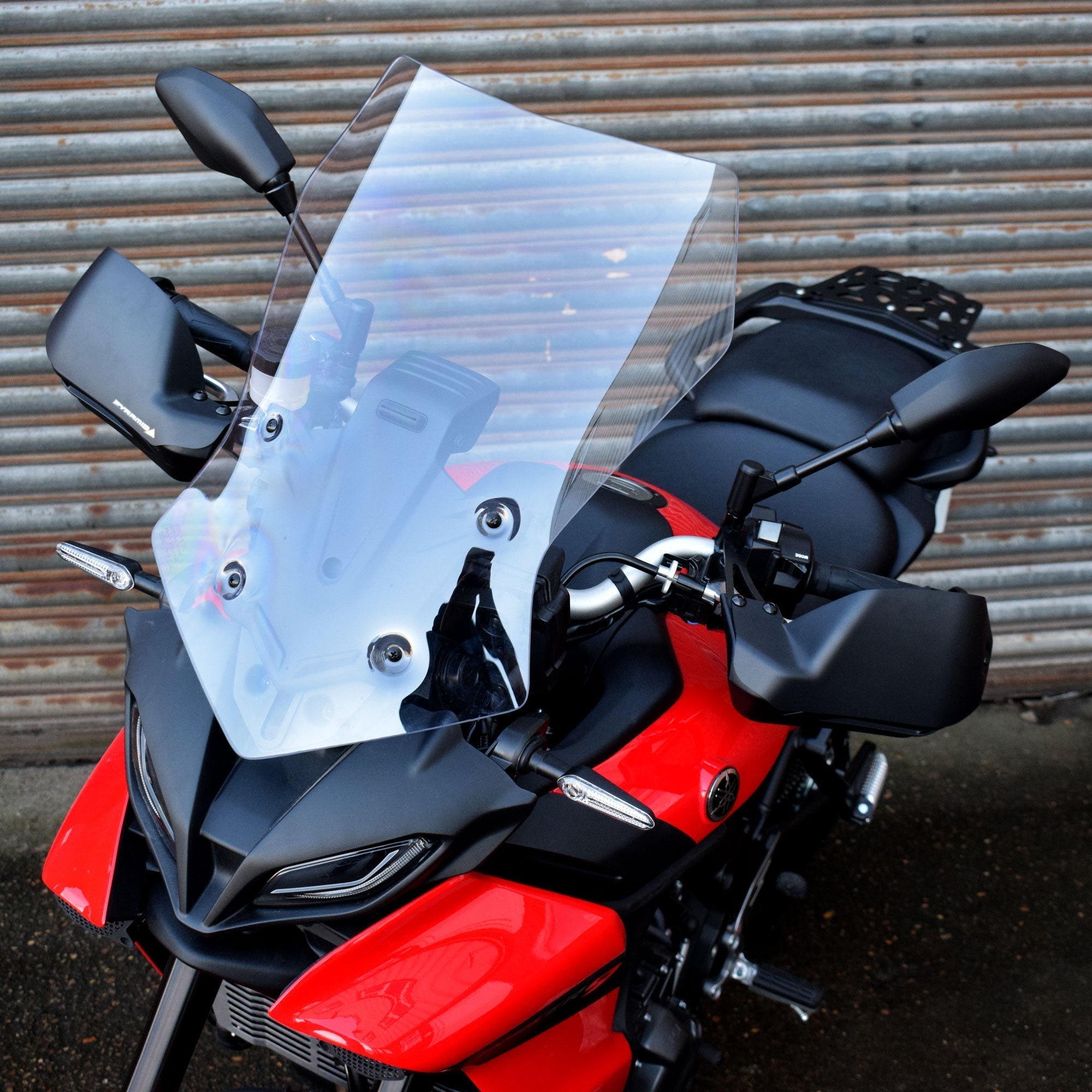 Pyramid Handguard Extensions | Matte Black | Yamaha Tracer 9 2021>Current - Pyramid Motorcycle Accessories