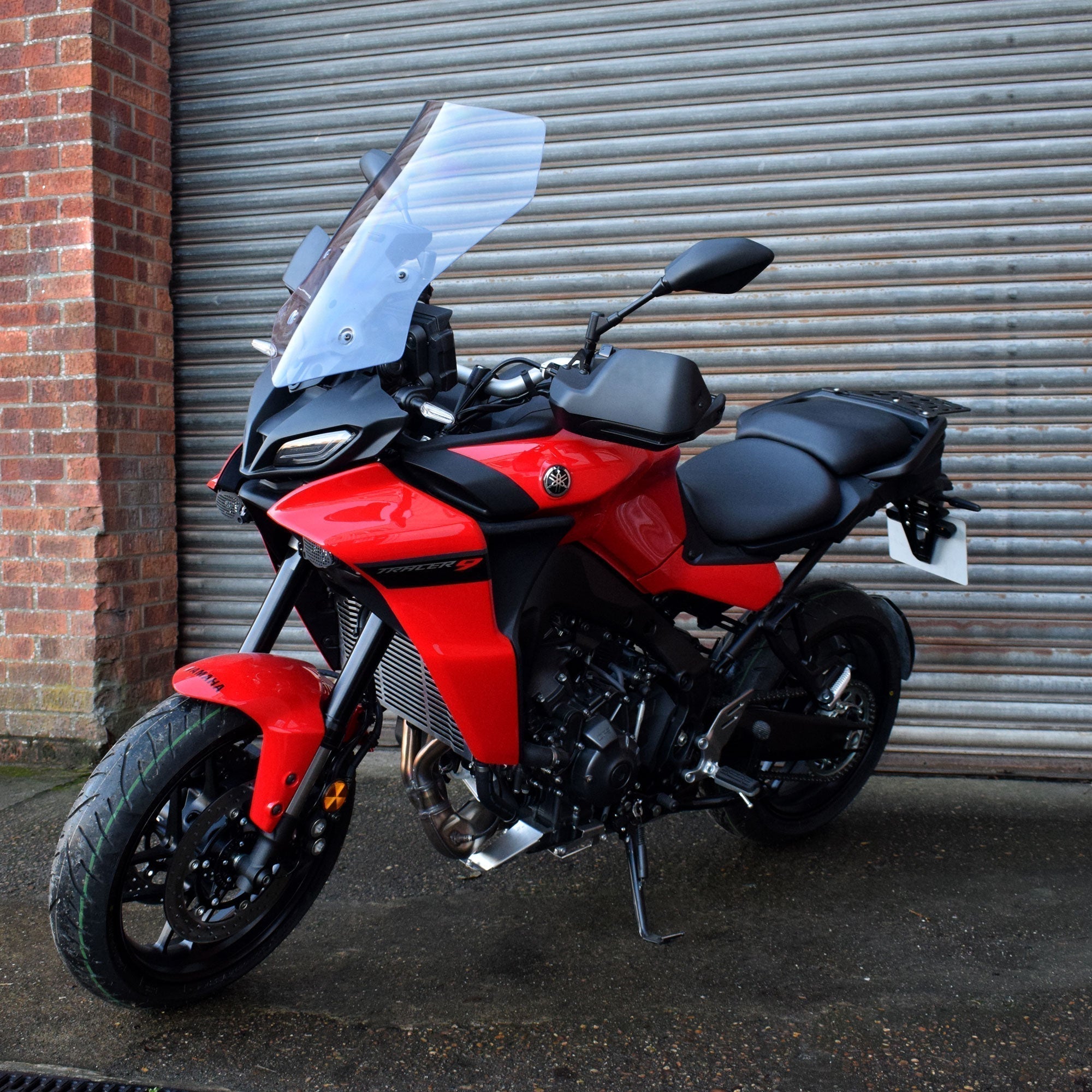 Pyramid Handguard Extensions | Matte Black | Yamaha Tracer 9 2021>Current - Pyramid Motorcycle Accessories
