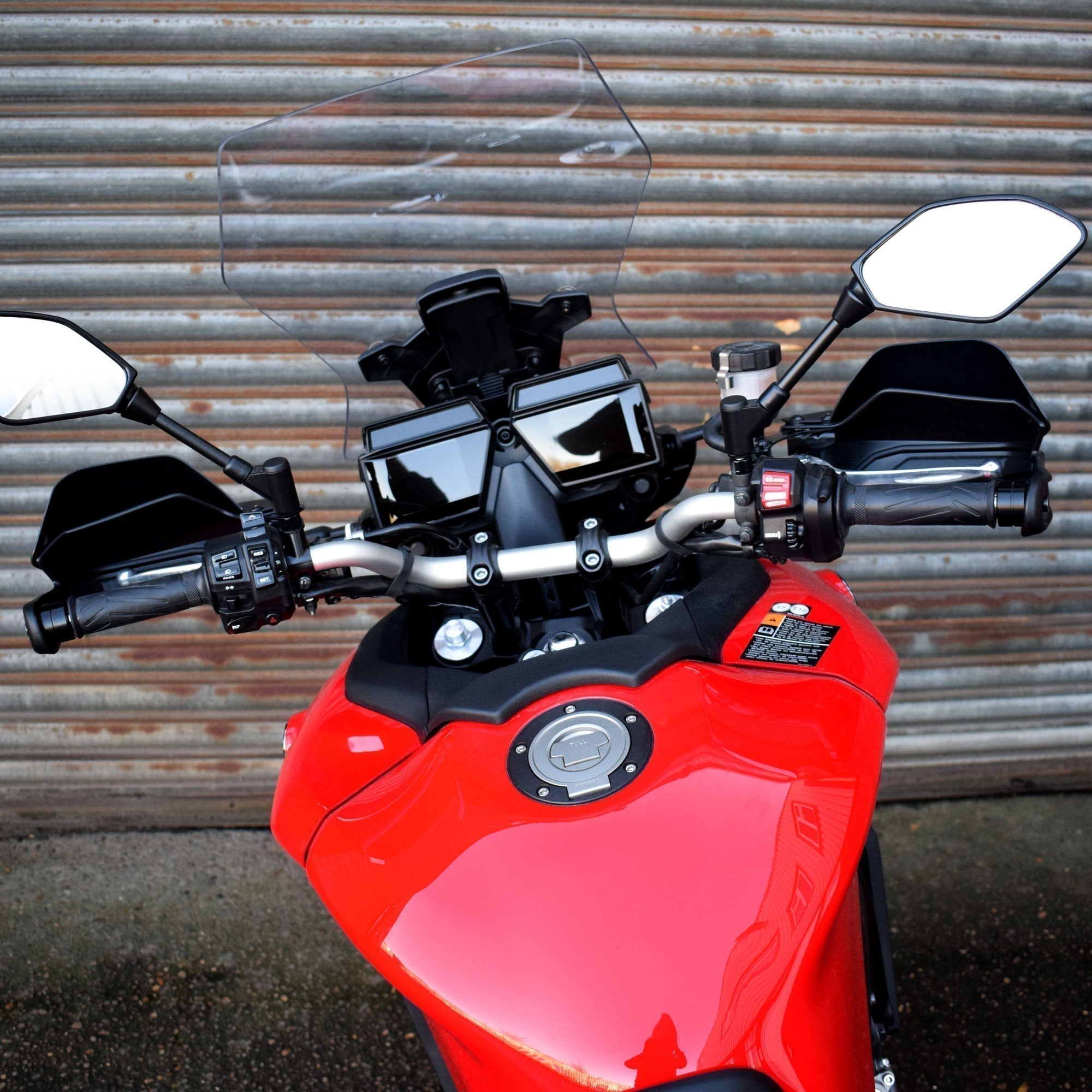 Pyramid Handguard Extensions | Matte Black | Yamaha Tracer 9 2021>Current - Pyramid Motorcycle Accessories