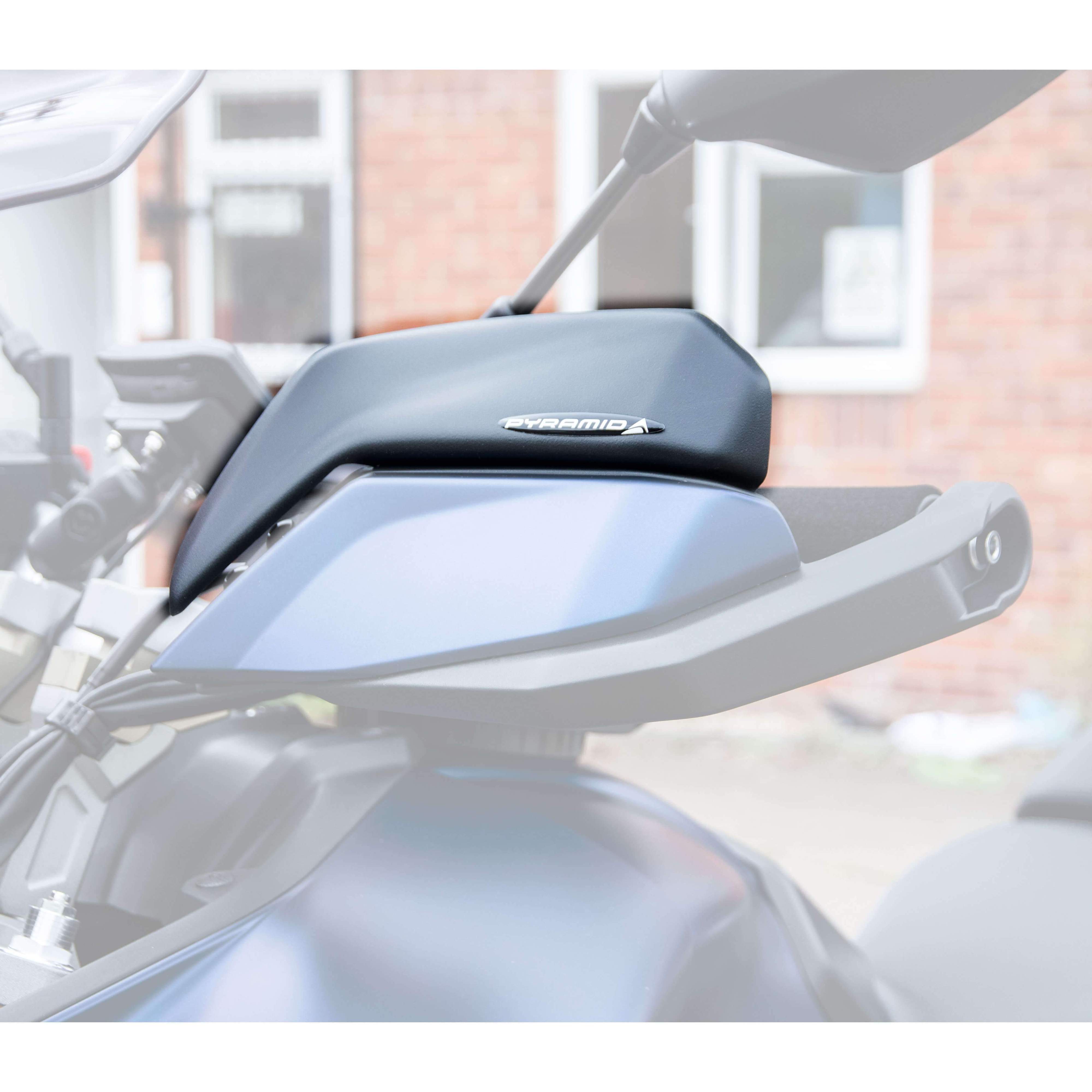 Pyramid Handguard Extensions | Matte Black | Yamaha Tracer 900 2018>2020 - Shop name