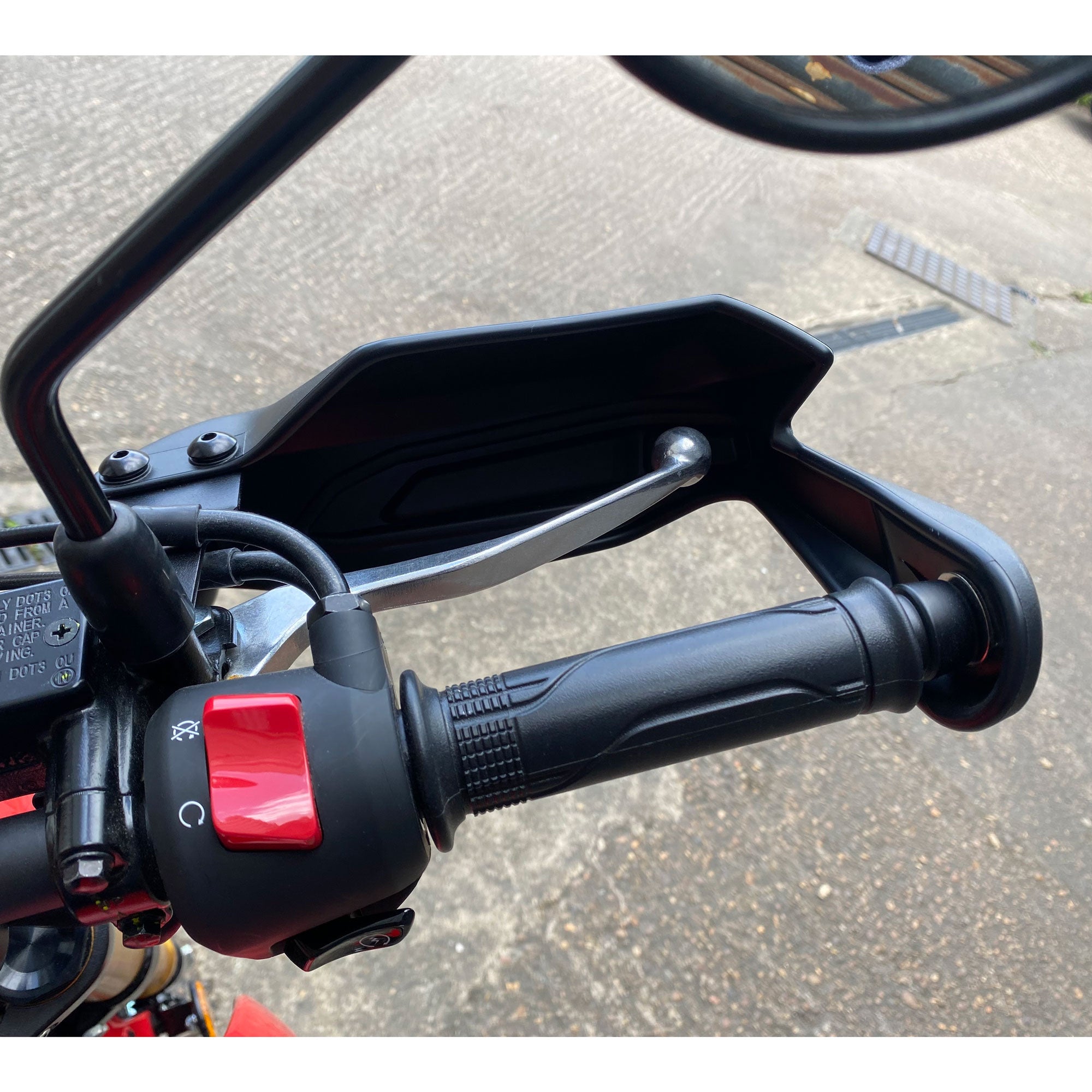 Pyramid Handguards | Matte Black | Honda Monkey 125 2018>Current - Shop name