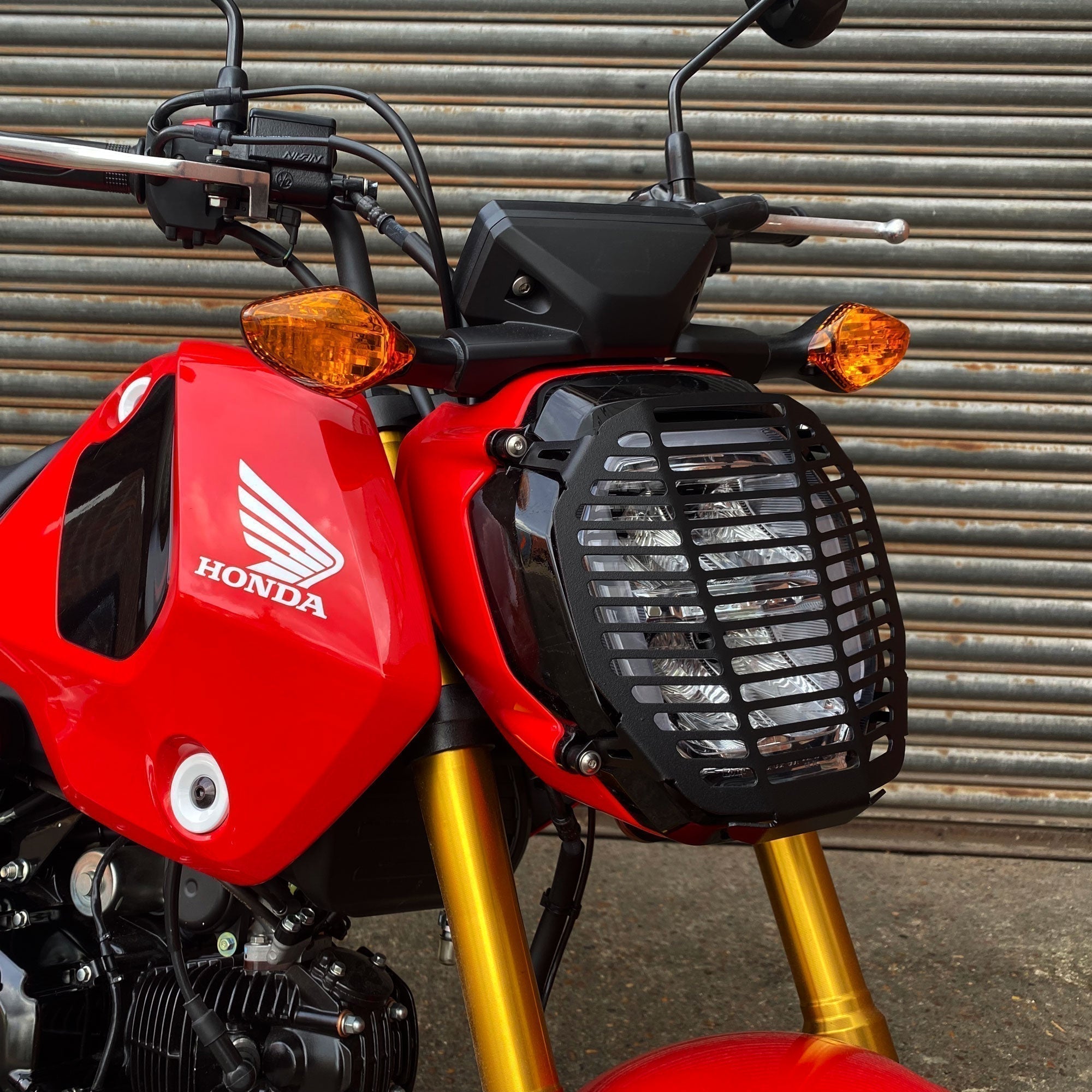 Pyramid Headlight Guard | Matte Black | Honda MSX 125 2021>2024 - Shop name