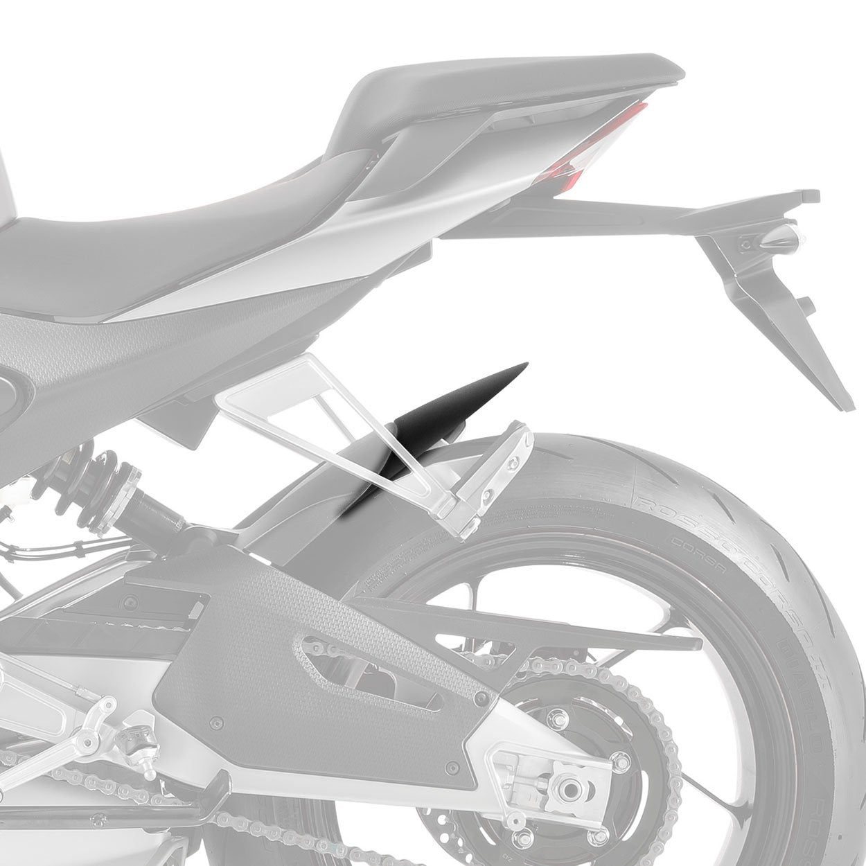 Pyramid Hugger Extension | Matte Black | Aprilia RSV4 2021>Current - Shop name
