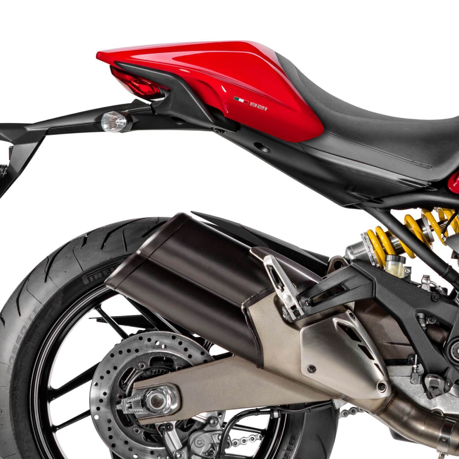 Pyramid Hugger Extension | Matte Black | Ducati Monster 821 2014>2020 - Shop name