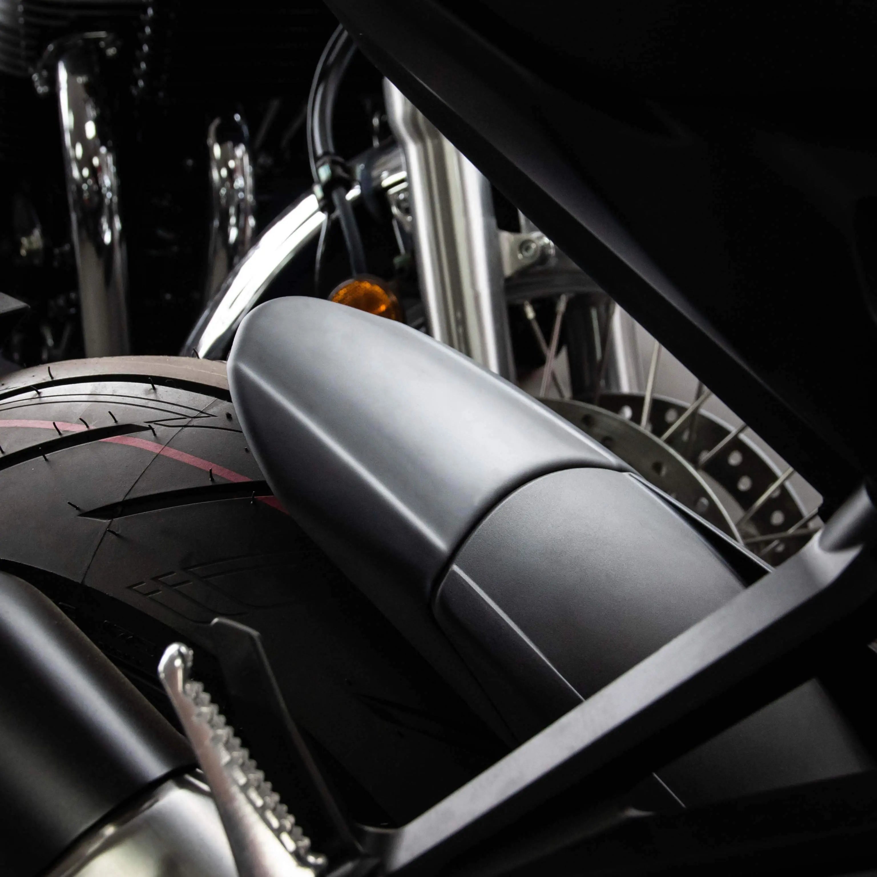 Pyramid Hugger Extension | Matte Black | Honda CB 1000 R 2018>Current - Shop name