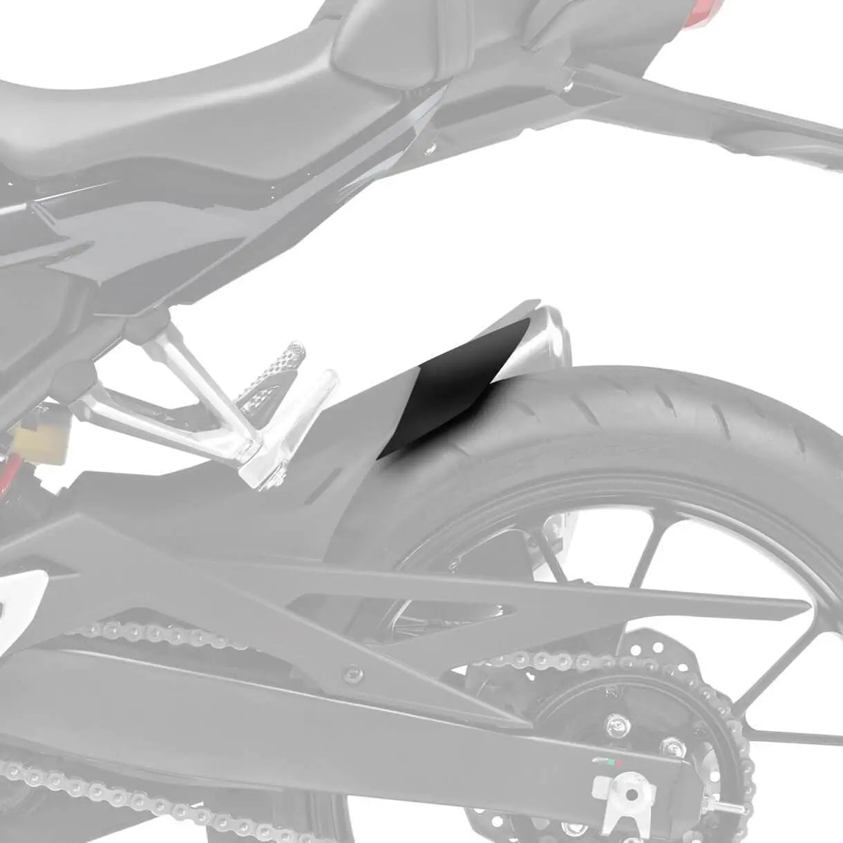 Pyramid Hugger Extension | Matte Black | Honda CB 300 R 2018>Current - Shop name