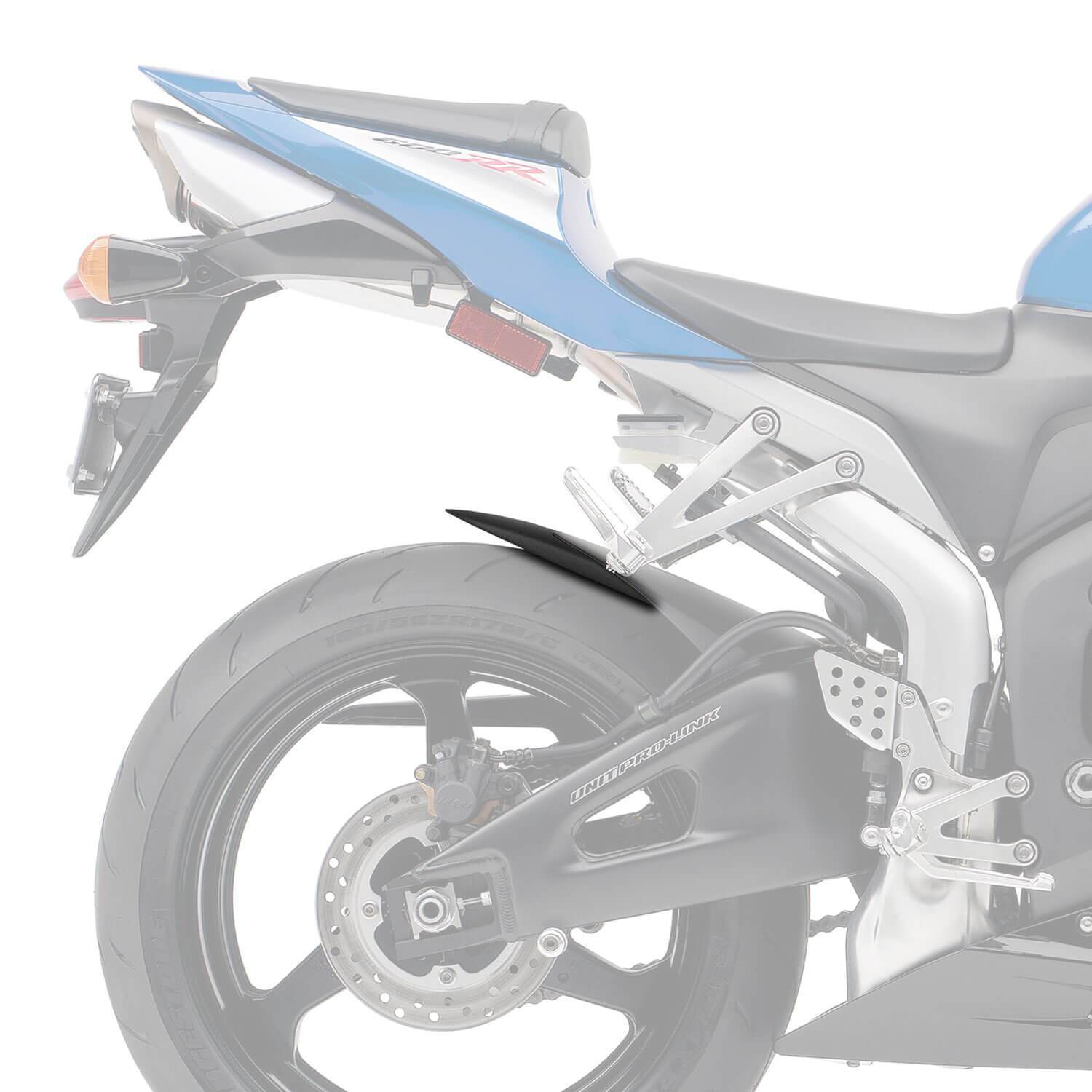 Pyramid Hugger Extension | Matte Black | Honda CBR 600 RR 2008>2012 - Shop name