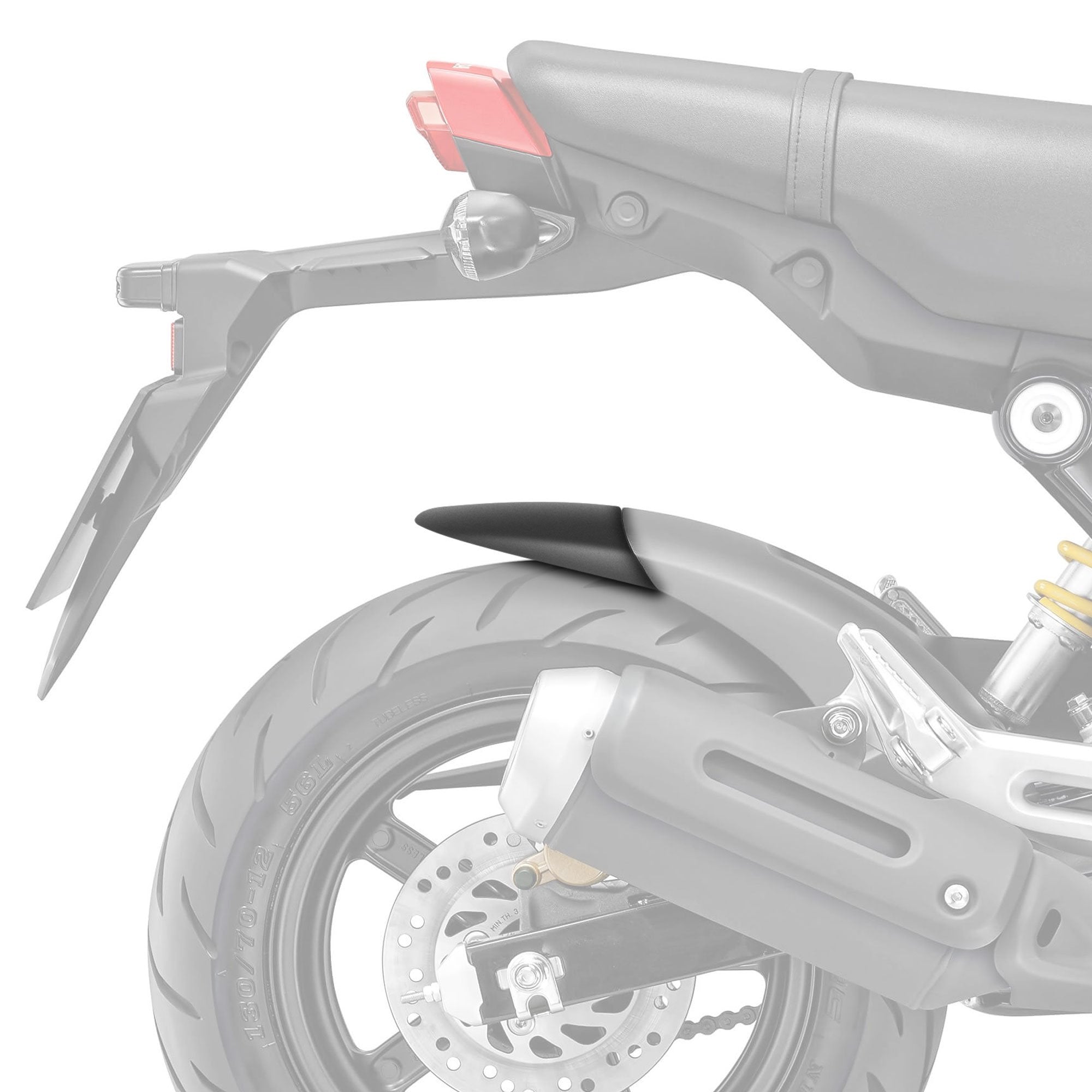 Pyramid Hugger Extension | Matte Black | Honda MSX 125 2021>Current - Shop name