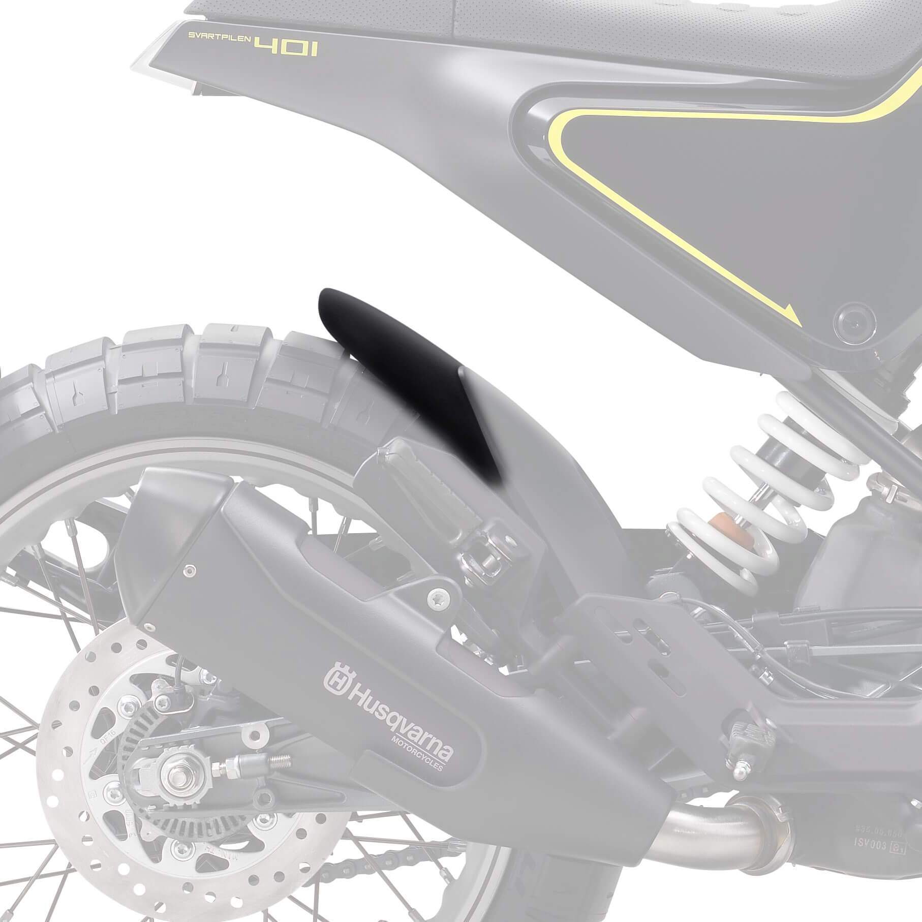 Pyramid Hugger Extension | Matte Black | Husqvarna Svartpilen 125 2021>Current - Shop name