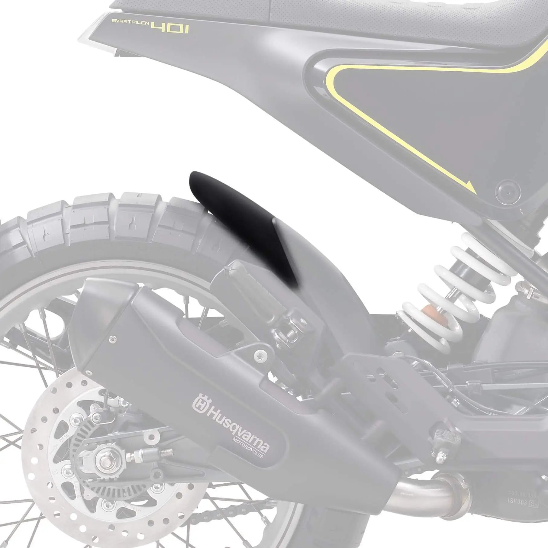 Pyramid Hugger Extension | Matte Black | Husqvarna Vitpilen 401 2018>Current - Shop name