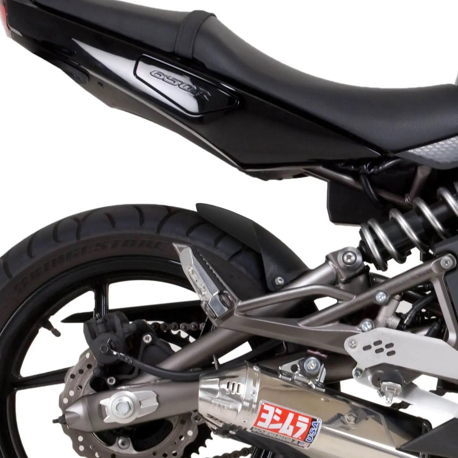 Pyramid Hugger Extension | Matte Black | Kawasaki ER-6F 2009>2011 - Shop name