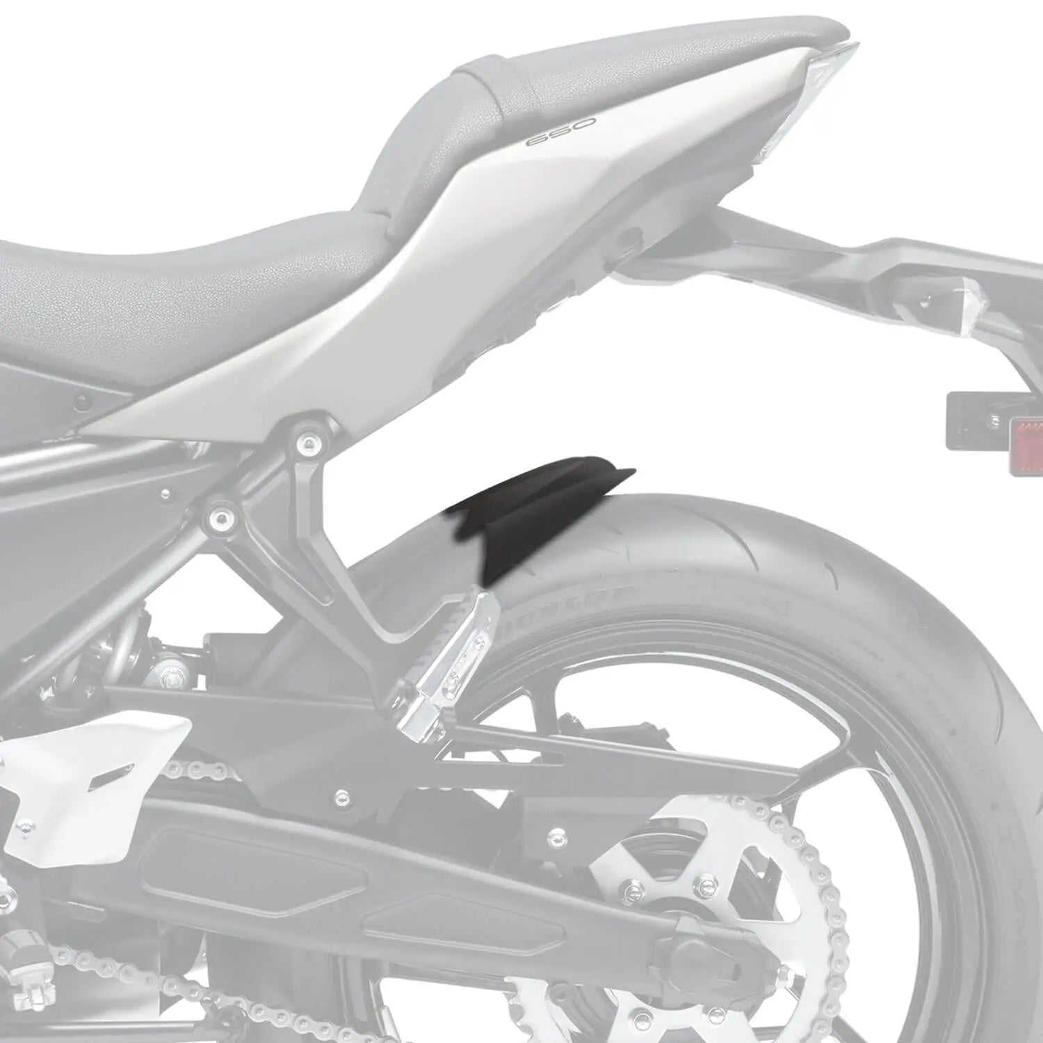 Pyramid Hugger Extension | Matte Black | Kawasaki Z 650 2017>Current - Shop name