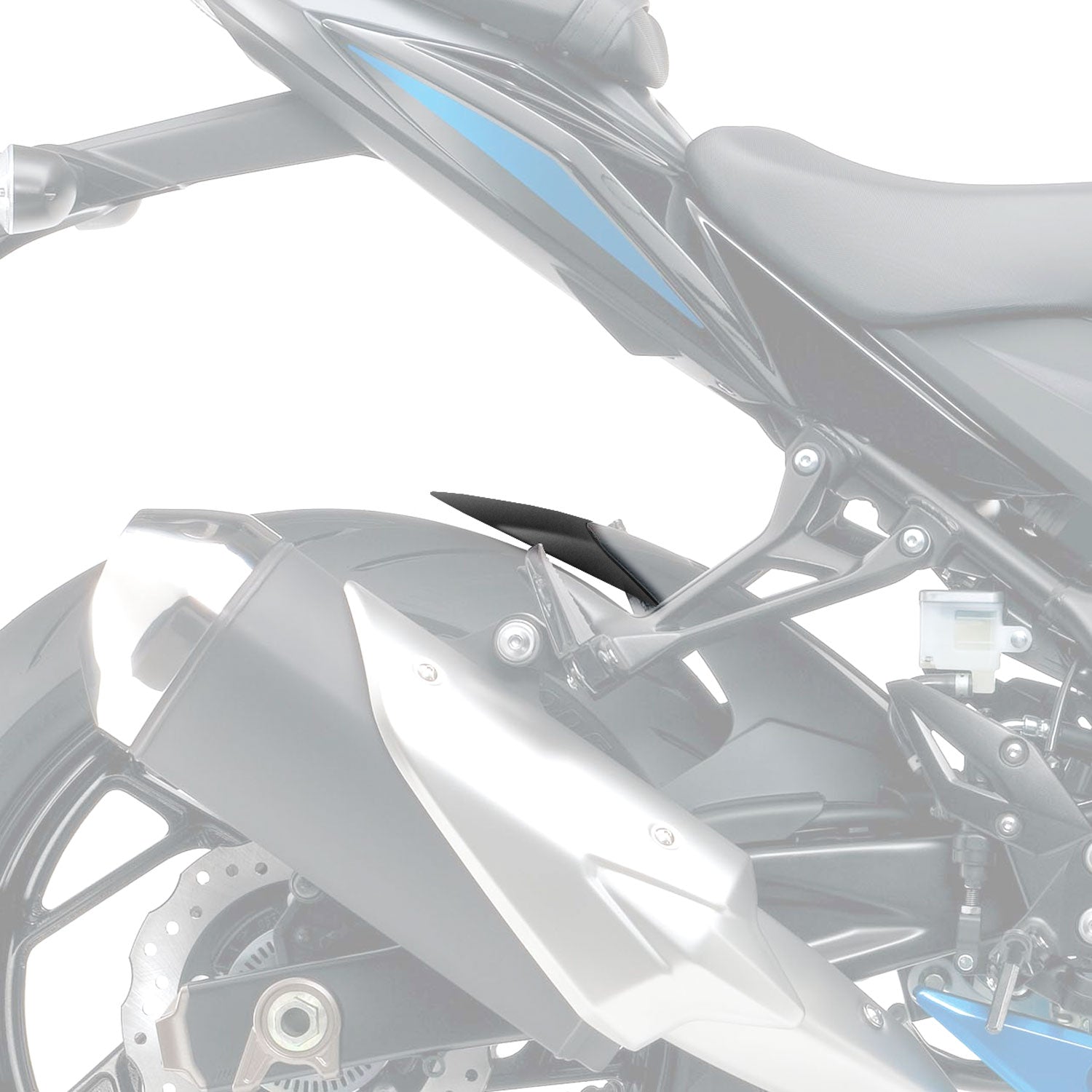 Pyramid Hugger Extension | Matte Black | Suzuki GSX-S 750 2017>2022 - Shop name