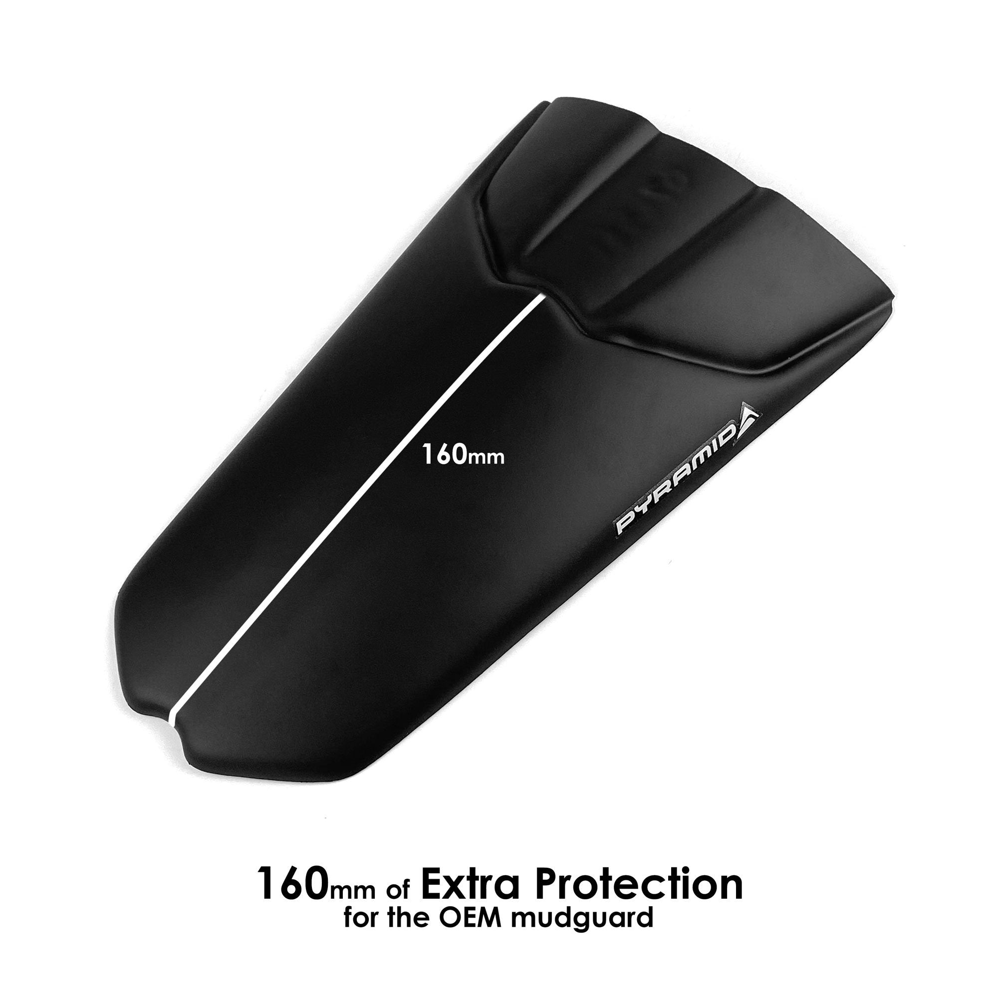 Pyramid Hugger Extension | Matte Black | Triumph Speed Triple 1200 RR 2022>Current - Shop name