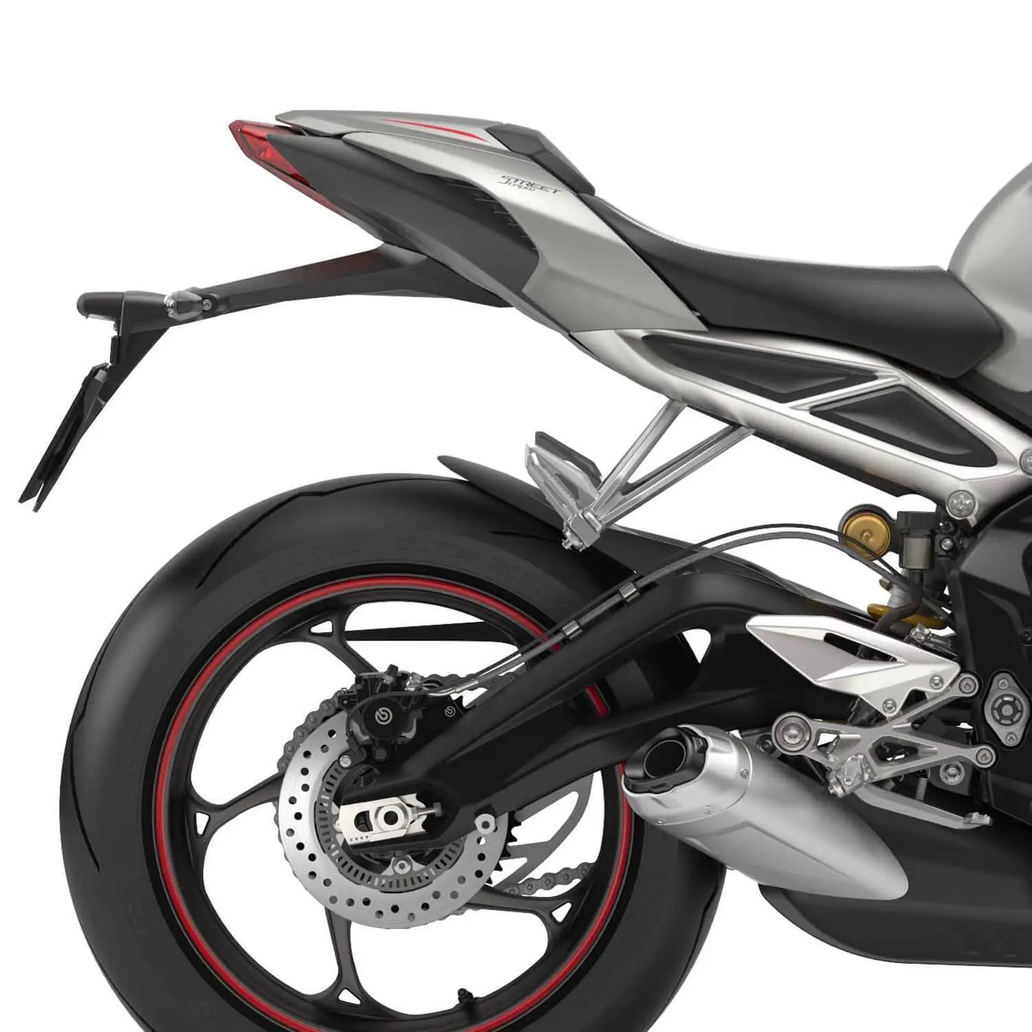 Pyramid Hugger Extension | Matte Black | Triumph Street Triple 765 2017>Current - Shop name