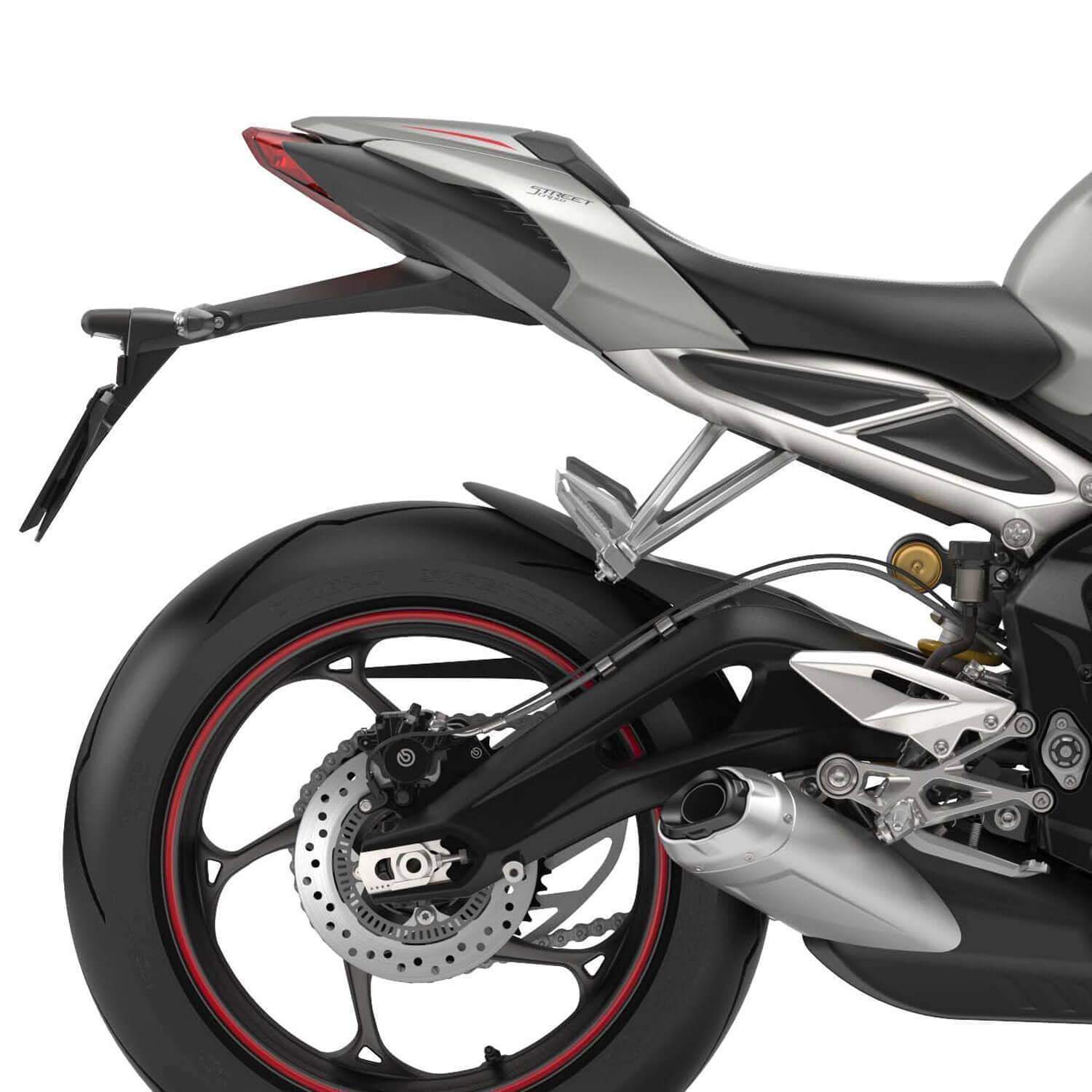 Pyramid Hugger Extension | Matte Black | Triumph Street Triple 765 RS 2017>Current - Shop name