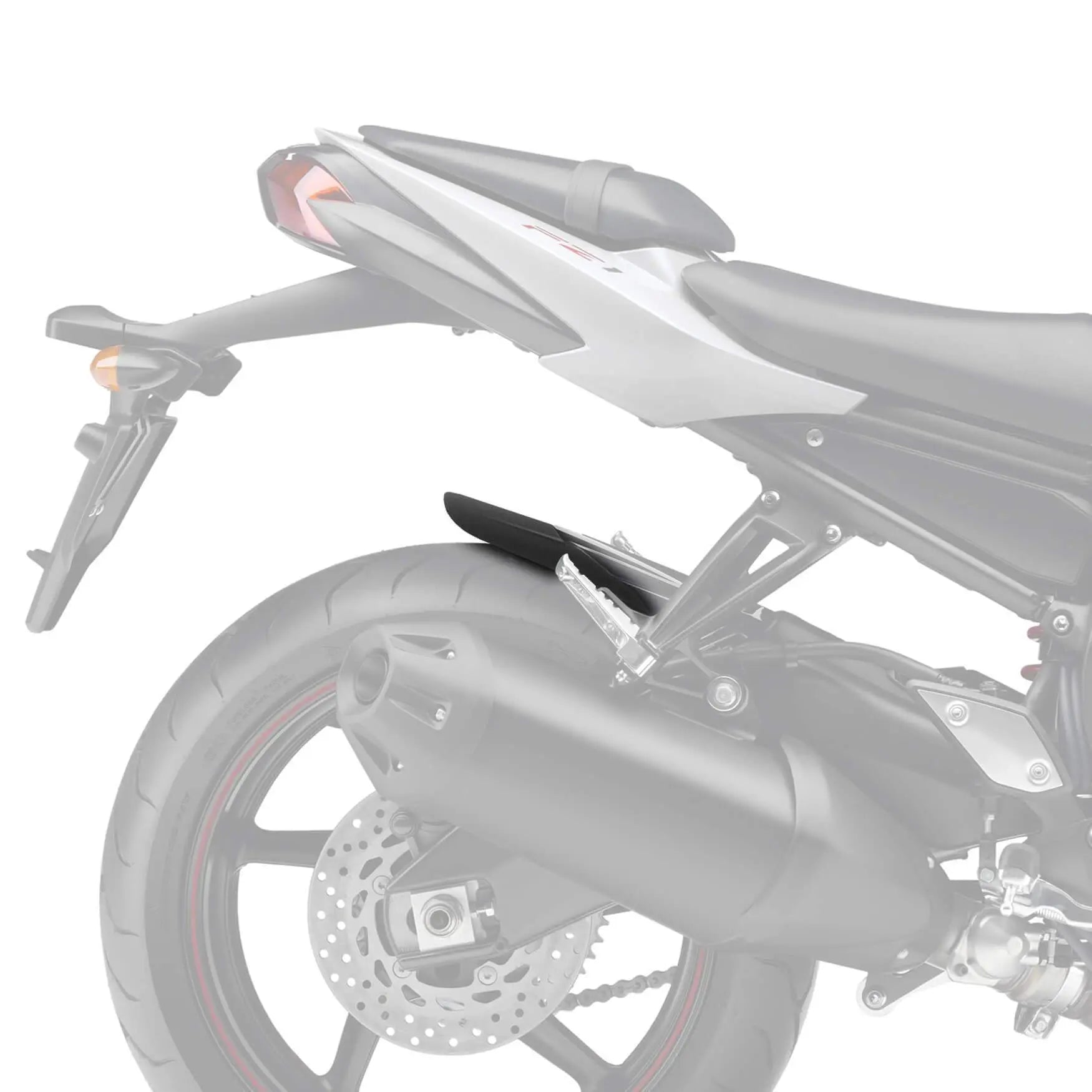 Pyramid Hugger Extension | Matte Black | Yamaha FZ8 Fazer 2010>2015 - Shop name