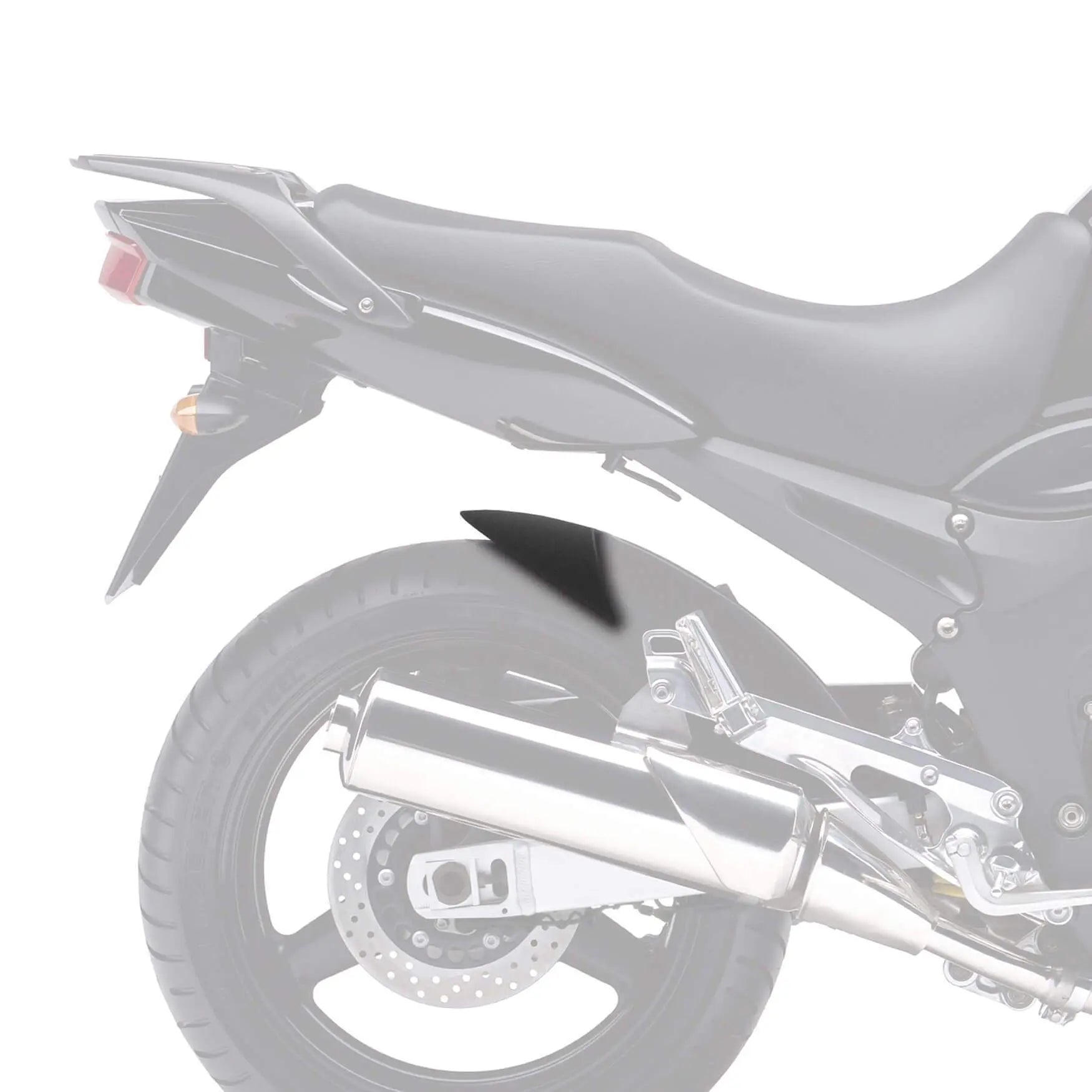 Pyramid Hugger Extension | Matte Black | Yamaha TDM 900 2002>2011 - Shop name