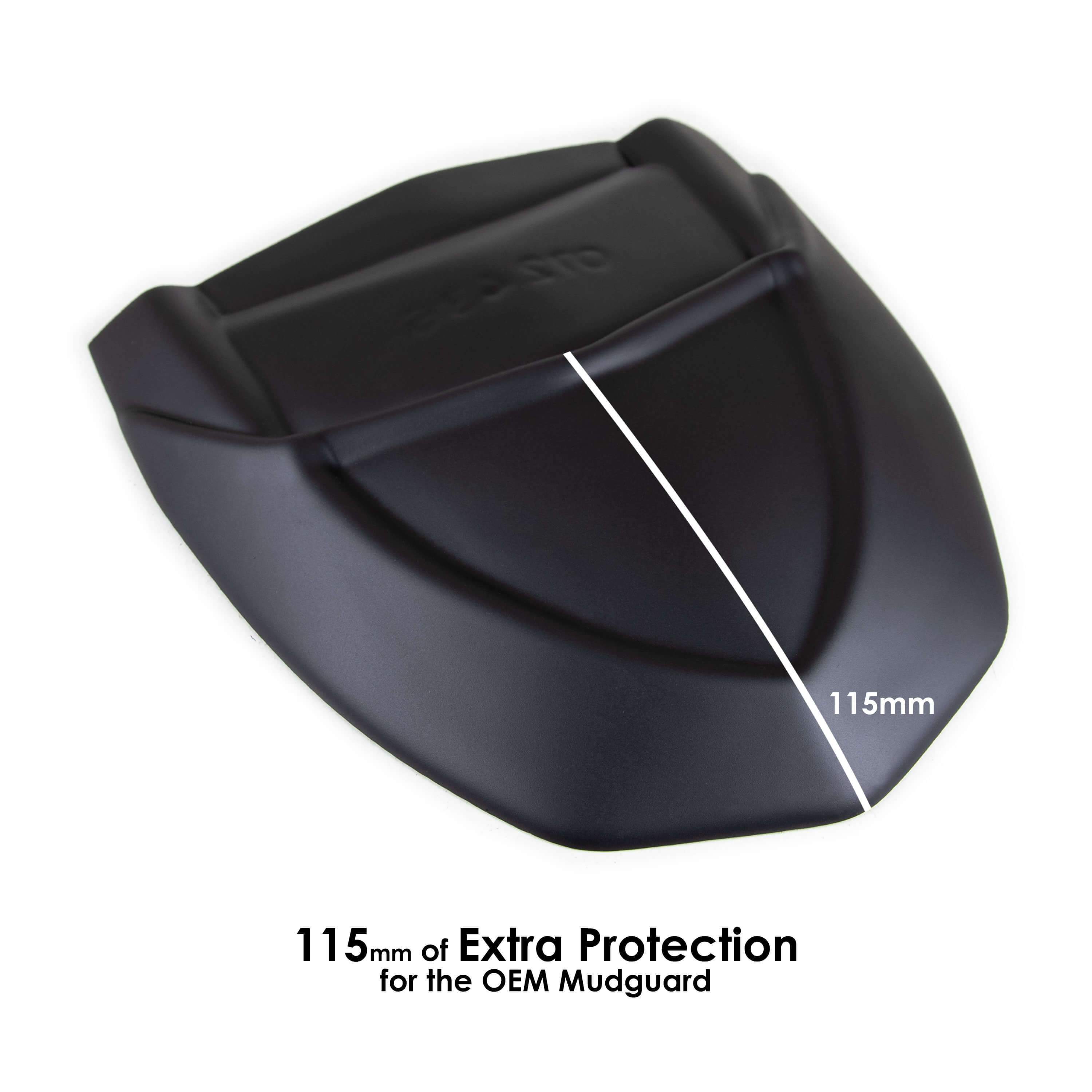 Pyramid Hugger Extension | Matte Black | Yamaha Tracer 900 2015>2017 - Shop name