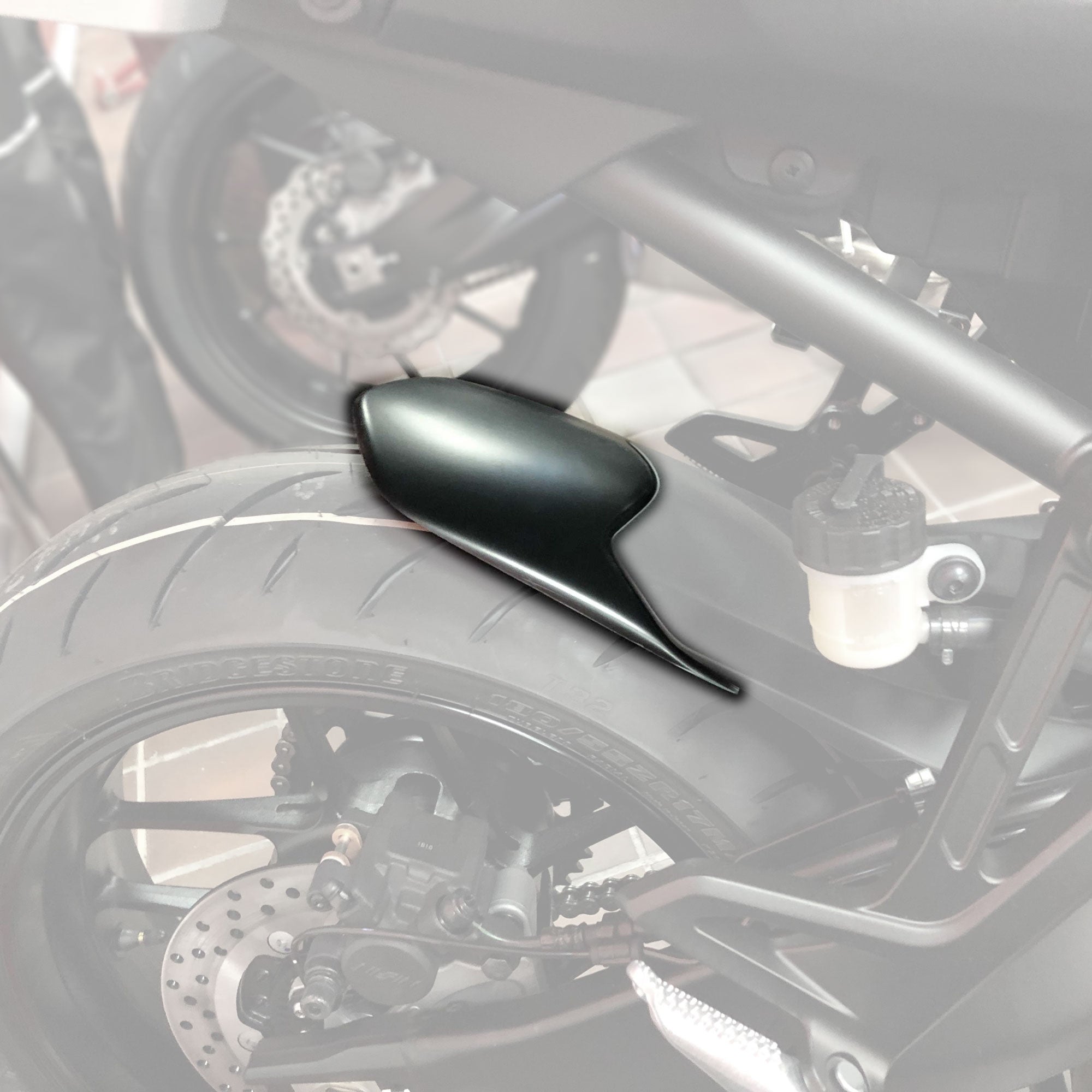 Pyramid Hugger Extension | Matte Black | Yamaha XSR 900 (Inc. GP) 2022>Current - Shop name