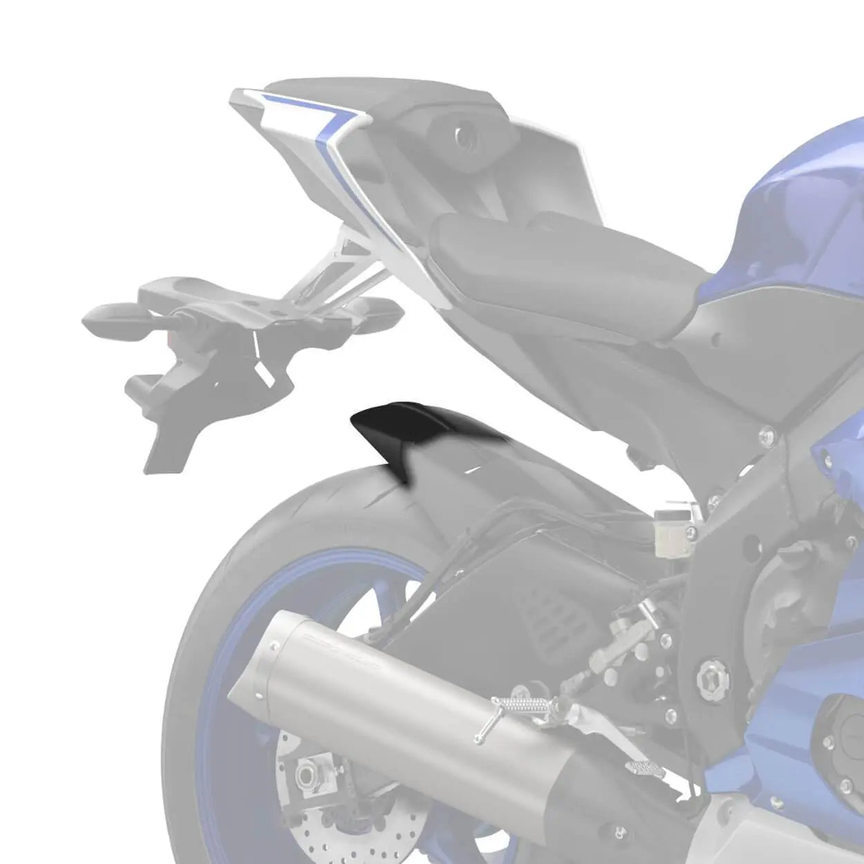 Pyramid Hugger Extension | Matte Black | Yamaha YZF-R6 2005>Current - Shop name