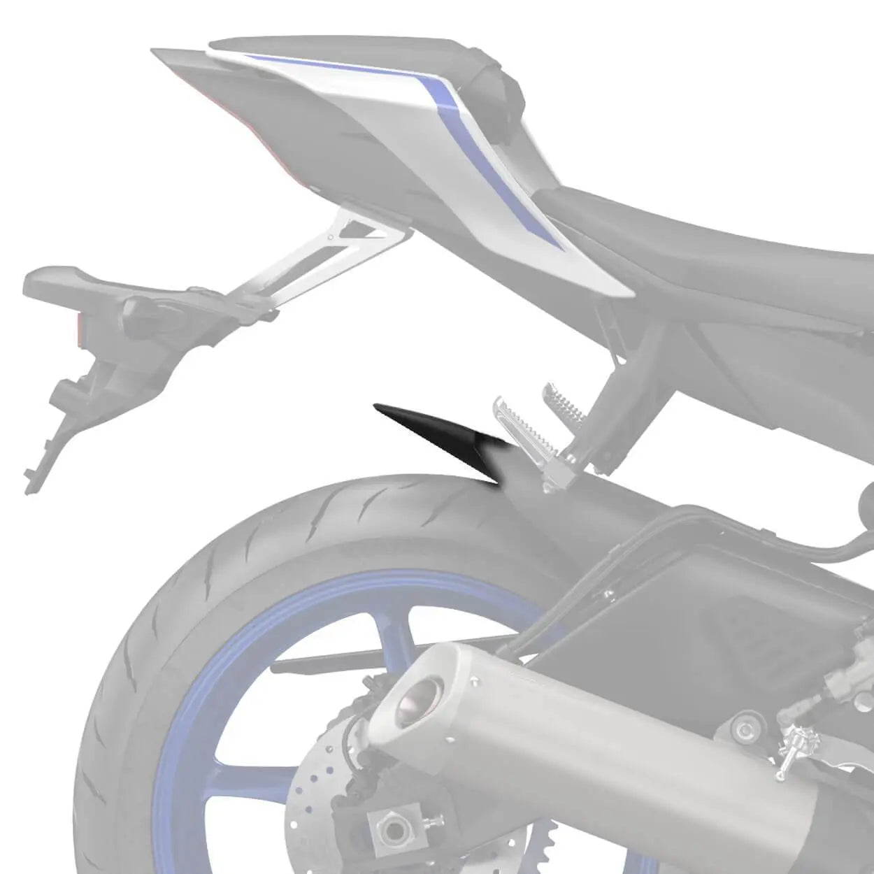 Pyramid Hugger Extension | Matte Black | Yamaha YZF-R6 2005>Current - Shop name