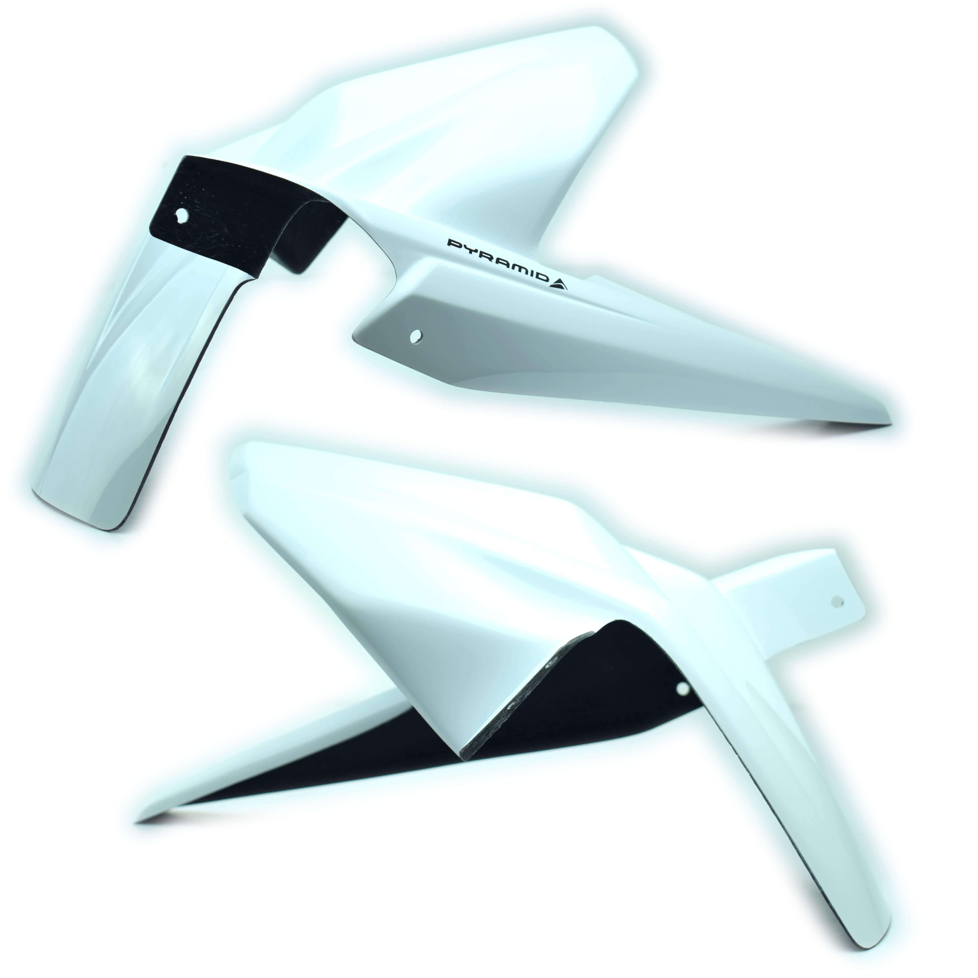 Pyramid Hugger | Gloss White | Yamaha MT-07 2013>2024 - Shop name