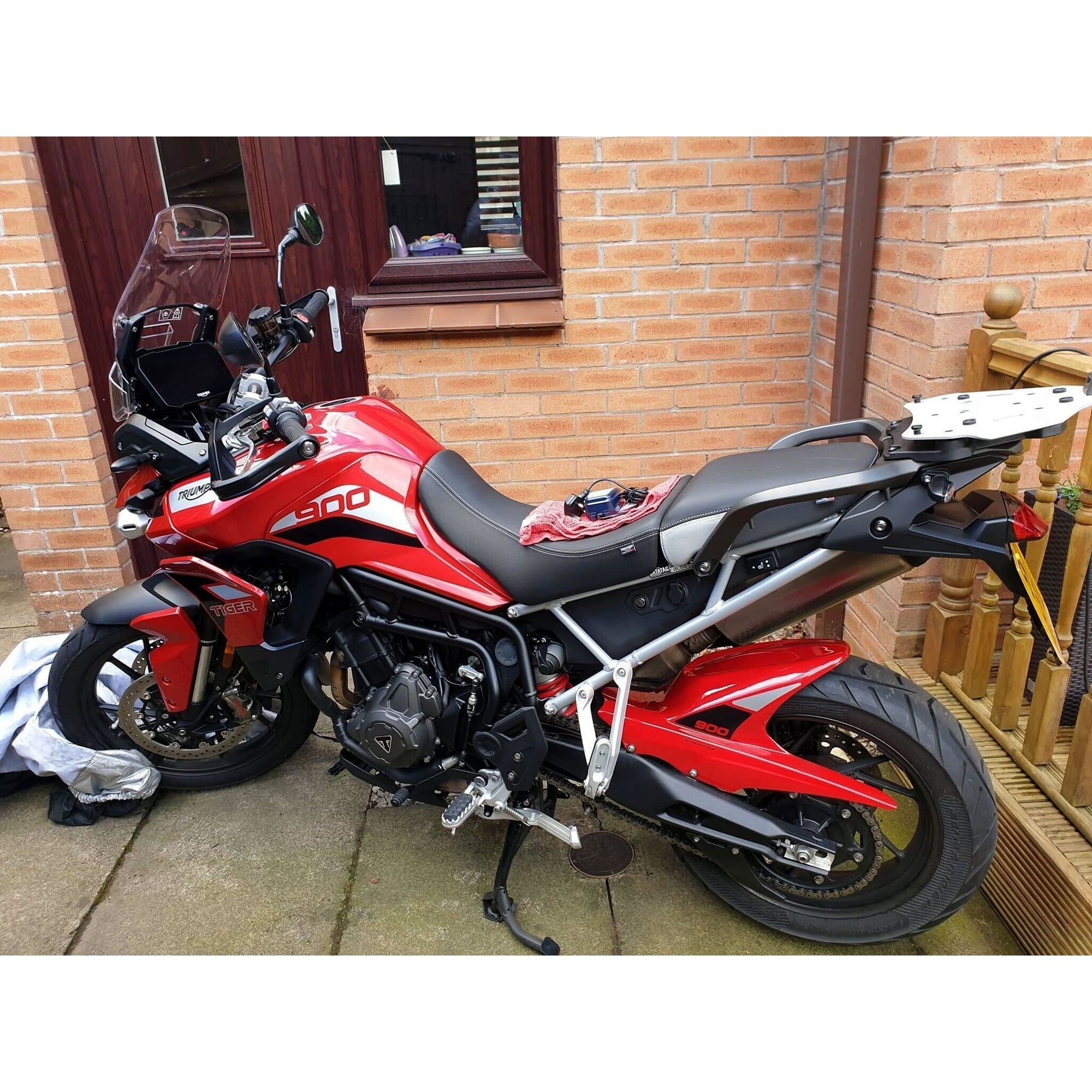 Pyramid Hugger | Korosi Red | Triumph Tiger 900 GT 2020>Current-Huggers-Pyramid Motorcycle Accessories