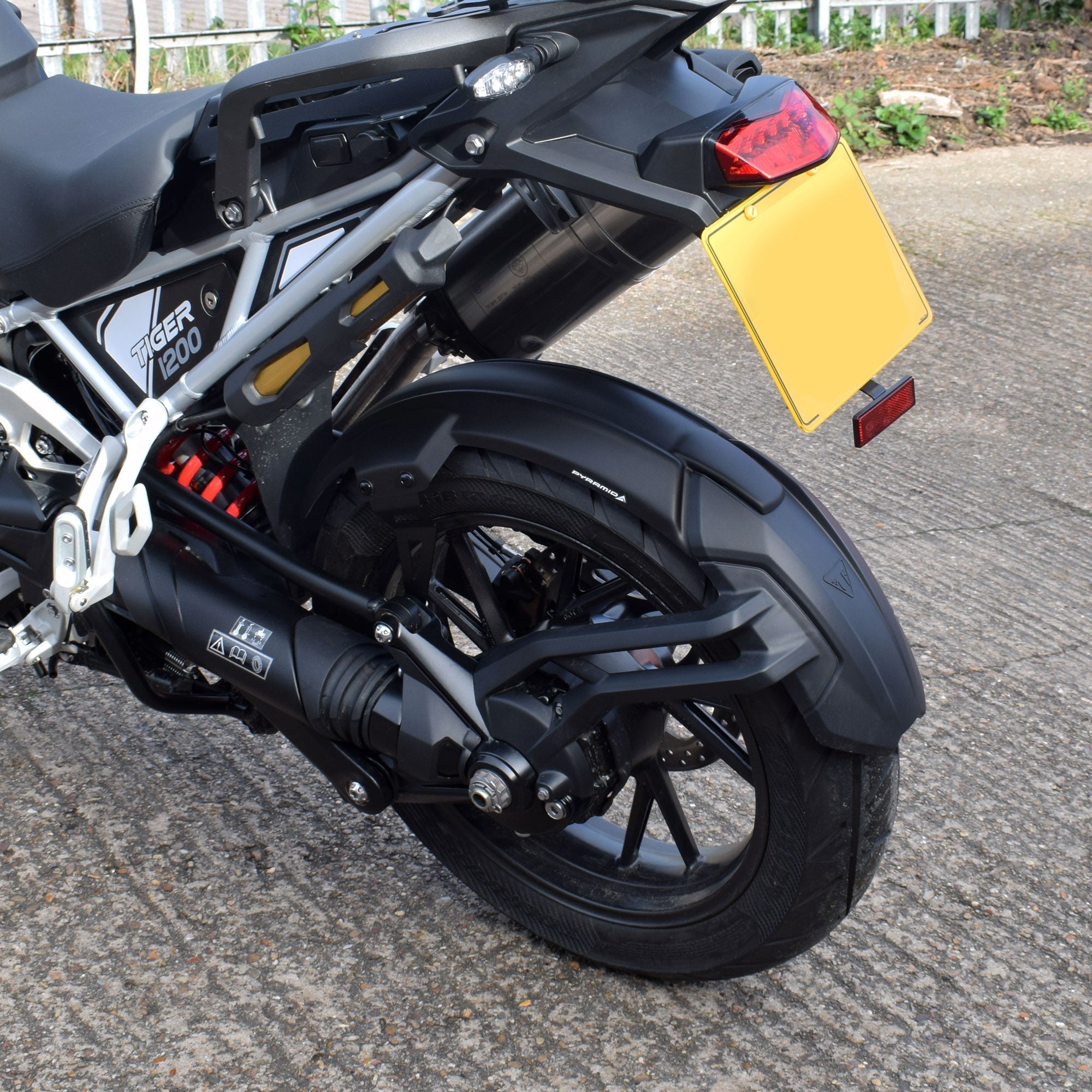 Pyramid Hugger | Matte Black | Triumph Tiger 1200 Rally Explorer 2022>Current - Shop name
