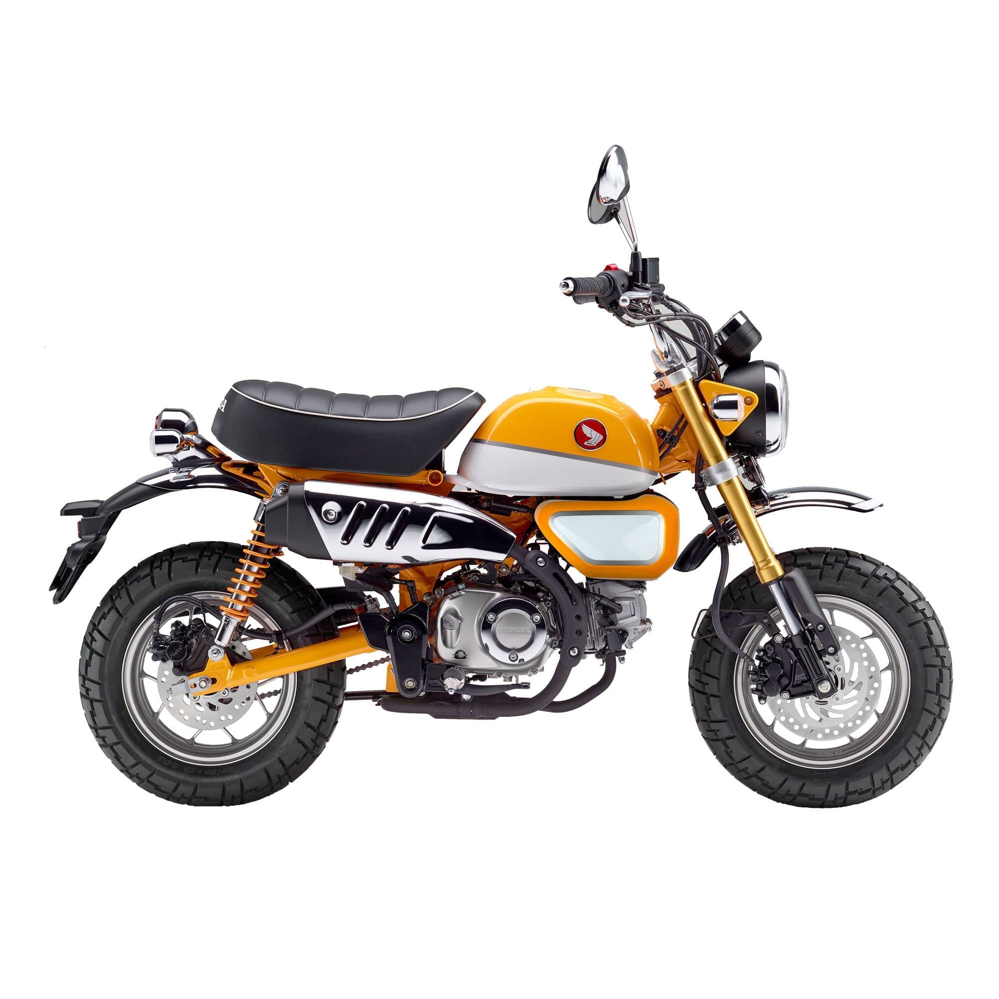 Pyramid Infill Panels | Banana Yellow/Ross White | Honda Monkey 125 2018>Current - Shop name