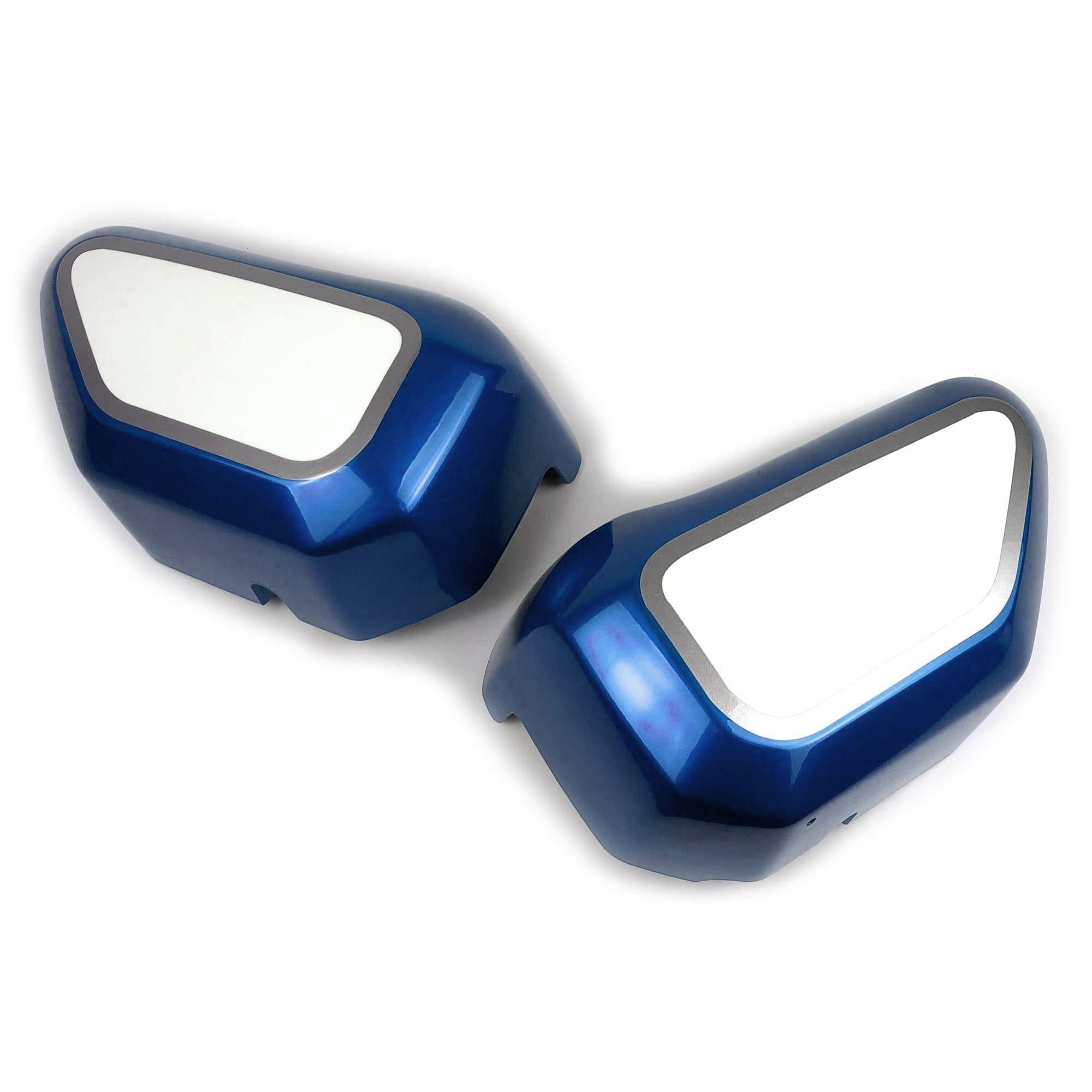Pyramid Infill Panels | Pearl Glittering Blue/Ross White | Honda Monkey 125 2018>Current - Shop name