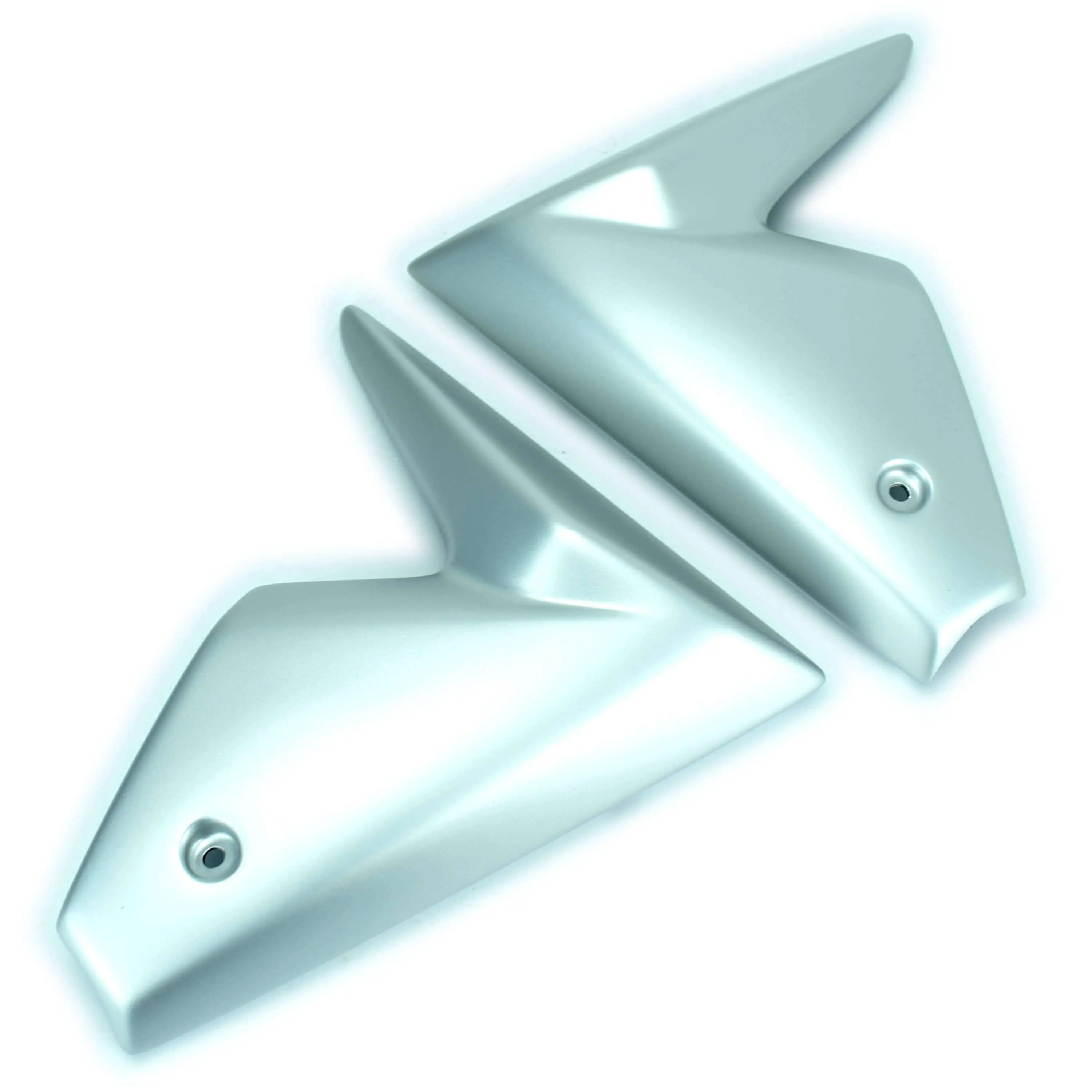 Pyramid Radiator Cheeks | Matte Silver | Yamaha MT-09 2013>2016 - Shop name