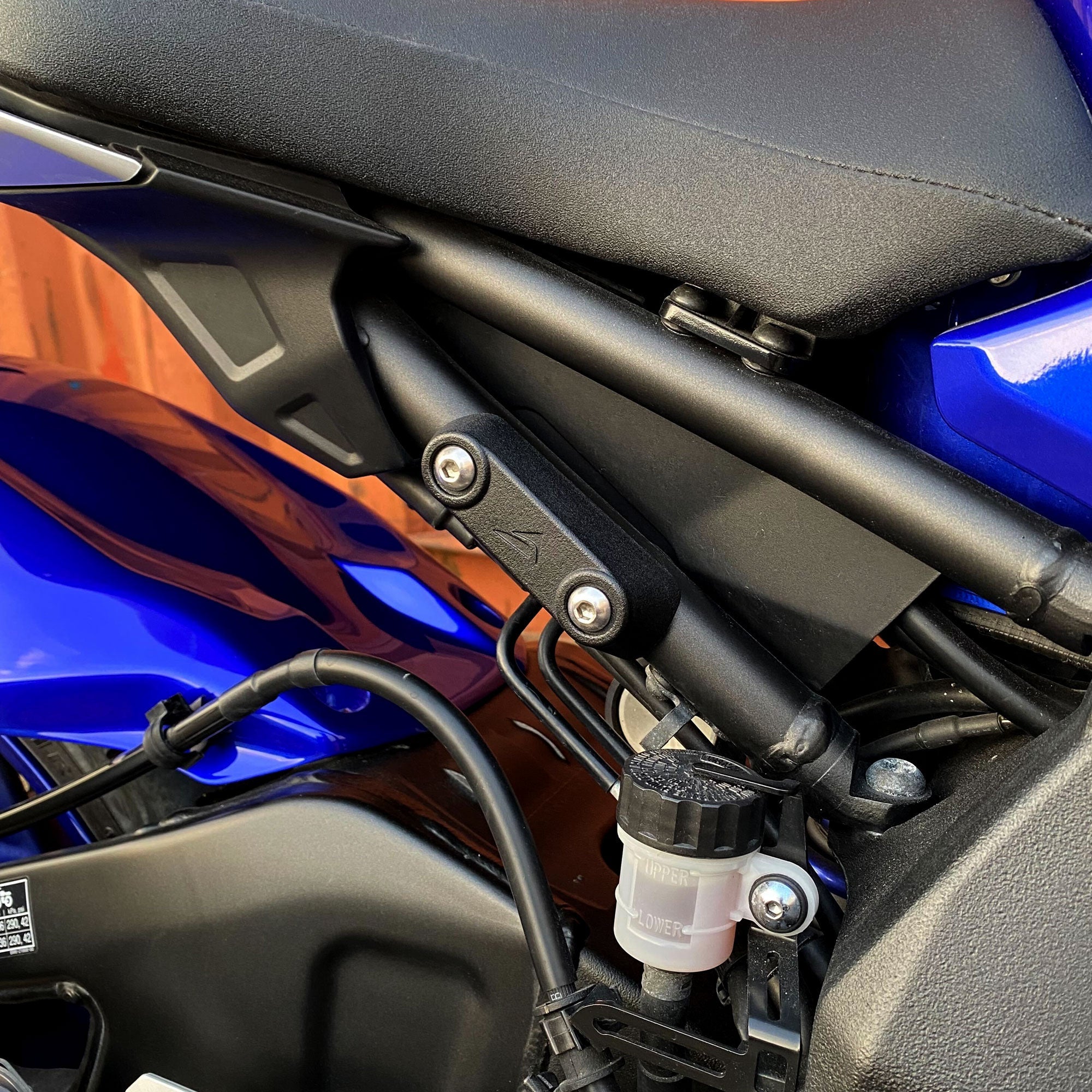 Pyramid Rear Peg Delete Kit | Matte Black | Yamaha MT-10 SP 2016>Current - Pyramid Motorcycle Accessories
