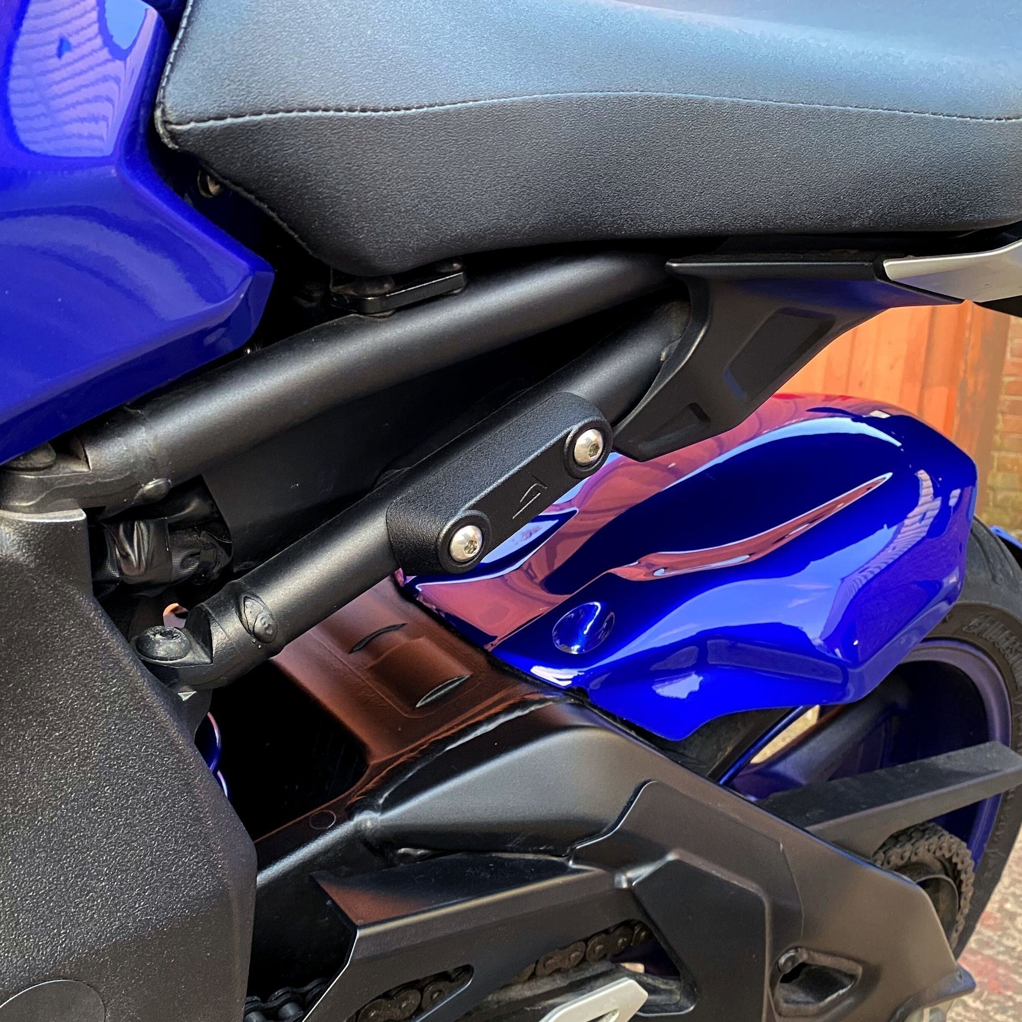 Pyramid Rear Peg Delete Kit | Matte Black | Yamaha MT-10 SP 2016>Current - Pyramid Motorcycle Accessories