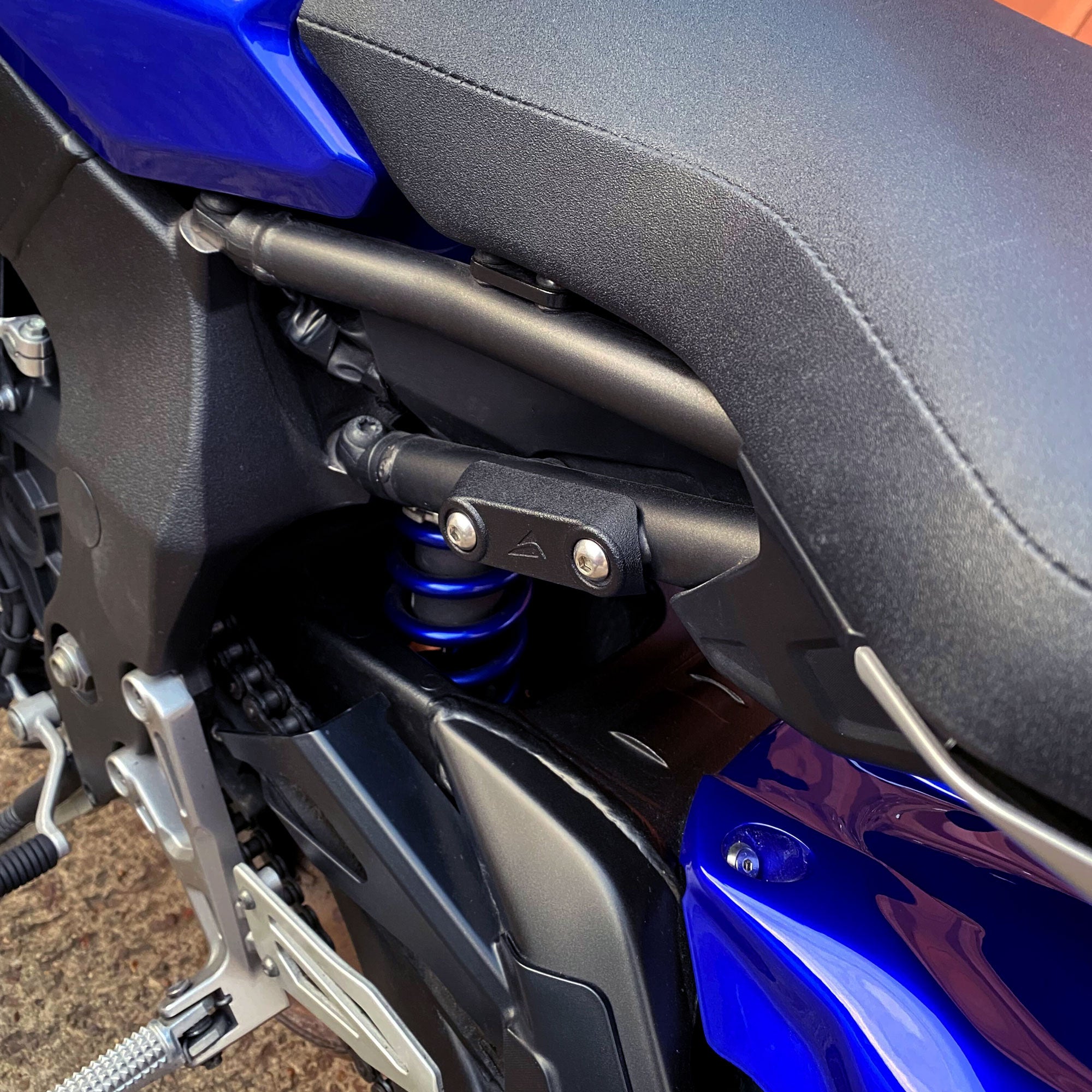 Pyramid Rear Peg Delete Kit | Matte Black | Yamaha MT-10 SP 2016>Current - Pyramid Motorcycle Accessories