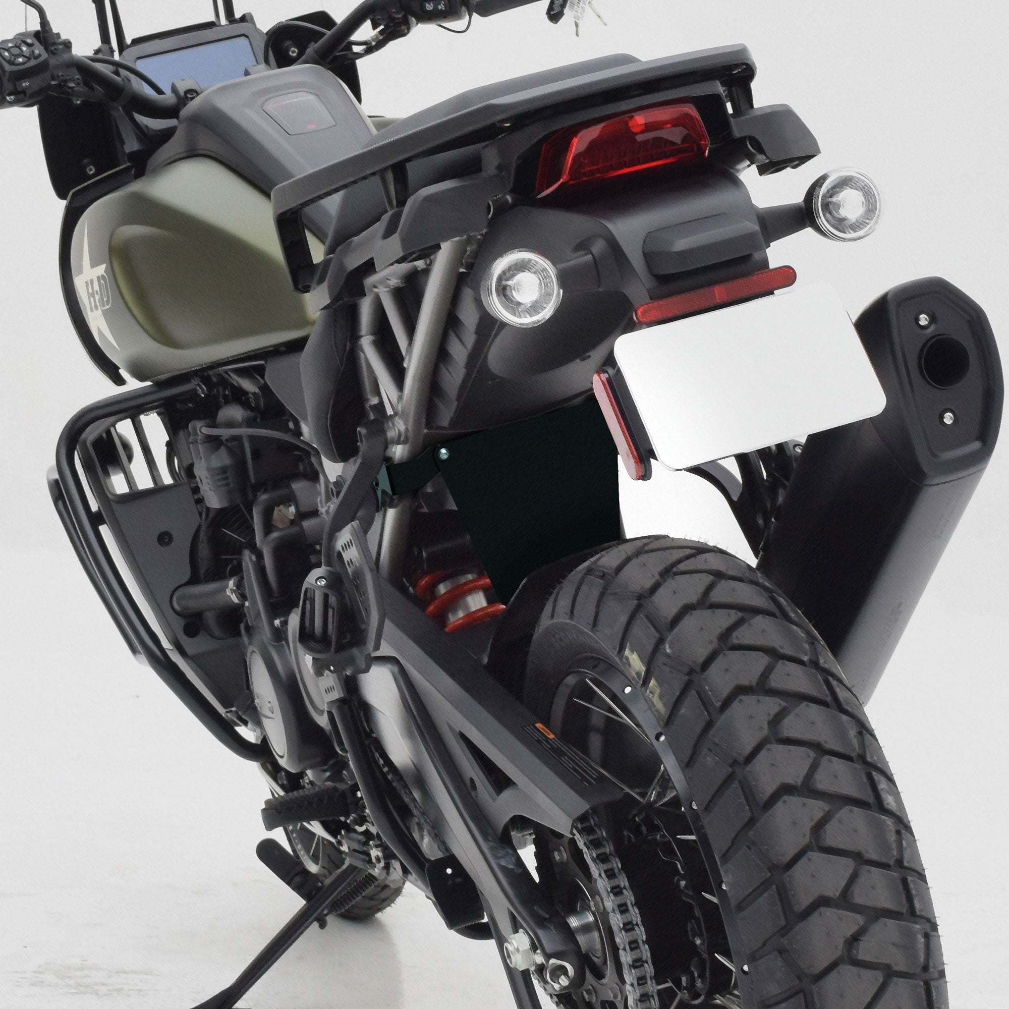 Pyramid Shock Shield | Black | Harley Davidson Pan America 1250 Special 2021>Current - Shop name