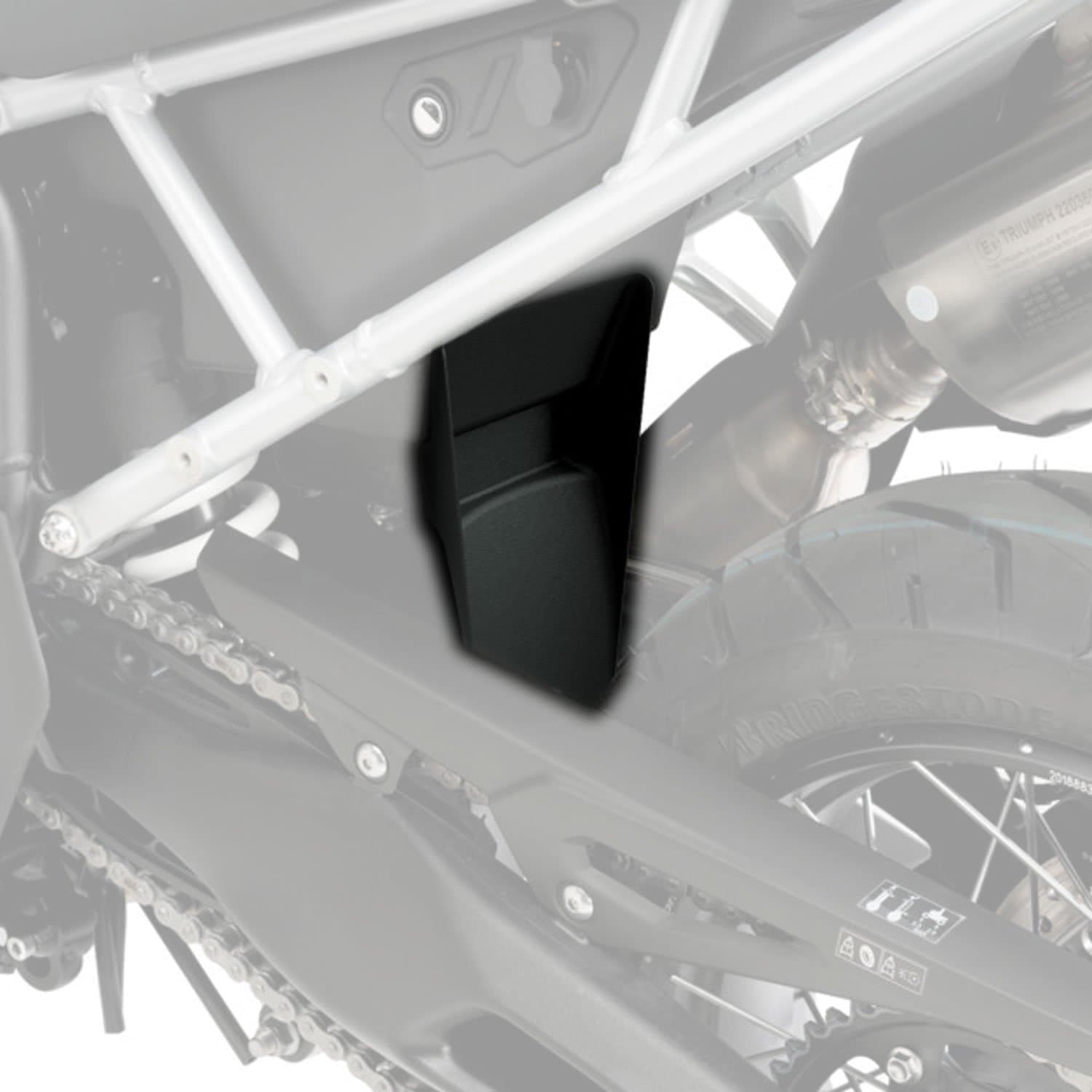 Pyramid Shock Shield | Matte Black | Triumph Tiger 900 Rally Pro 2020>Current - Shop name