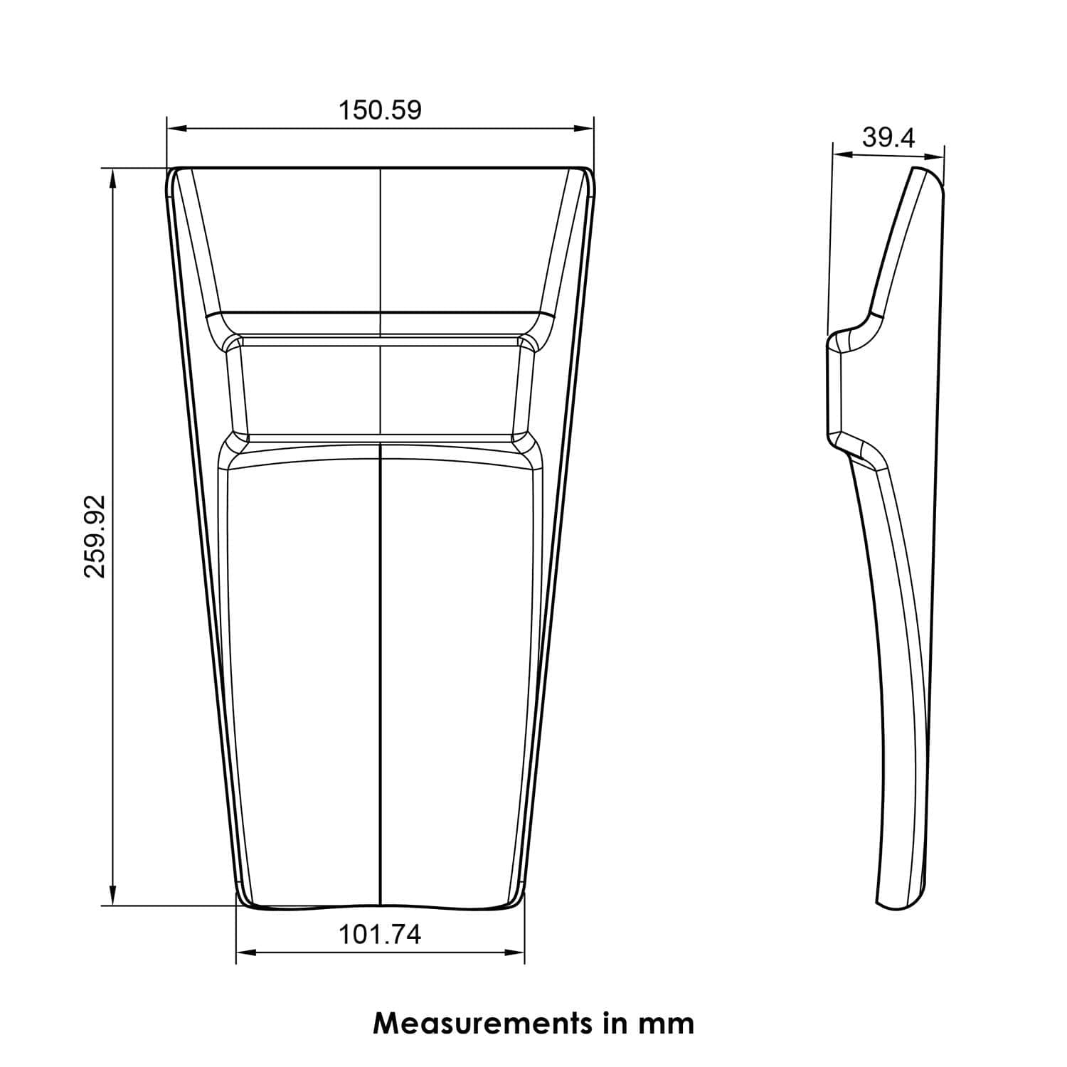 Pyramid Shock Shield | Matte Black | Triumph Tiger 900 Rally Pro 2020>Current - Shop name