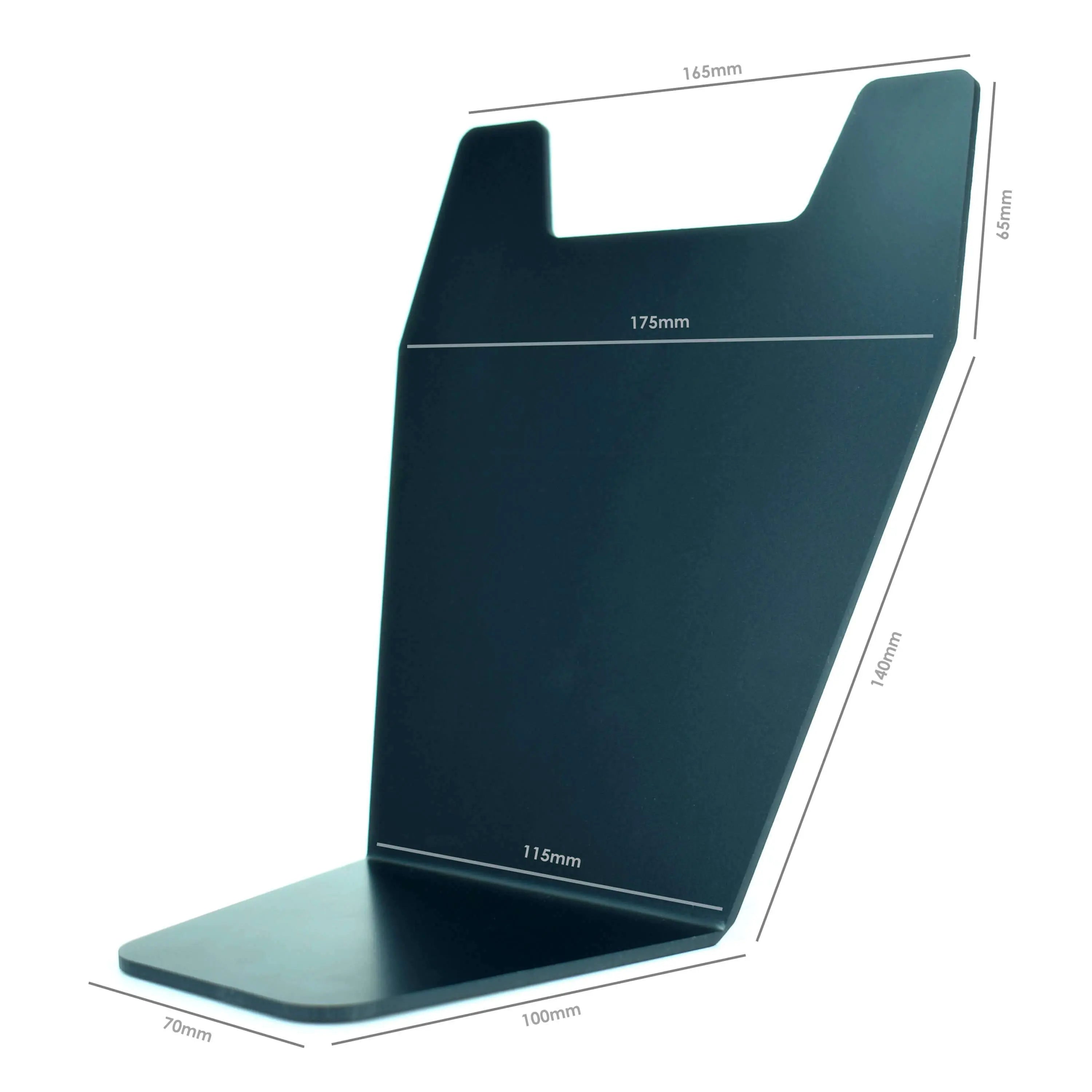 Pyramid Splash Plate | Matte Black Universal Fit -  Shop name