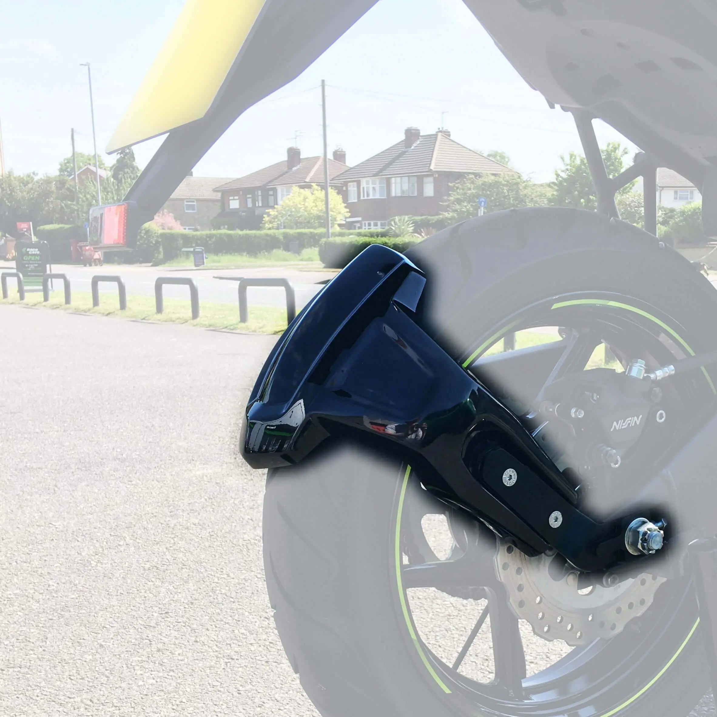 Pyramid Spray Guard | Gloss Black | Kawasaki Versys 650 2006>Current - Shop name