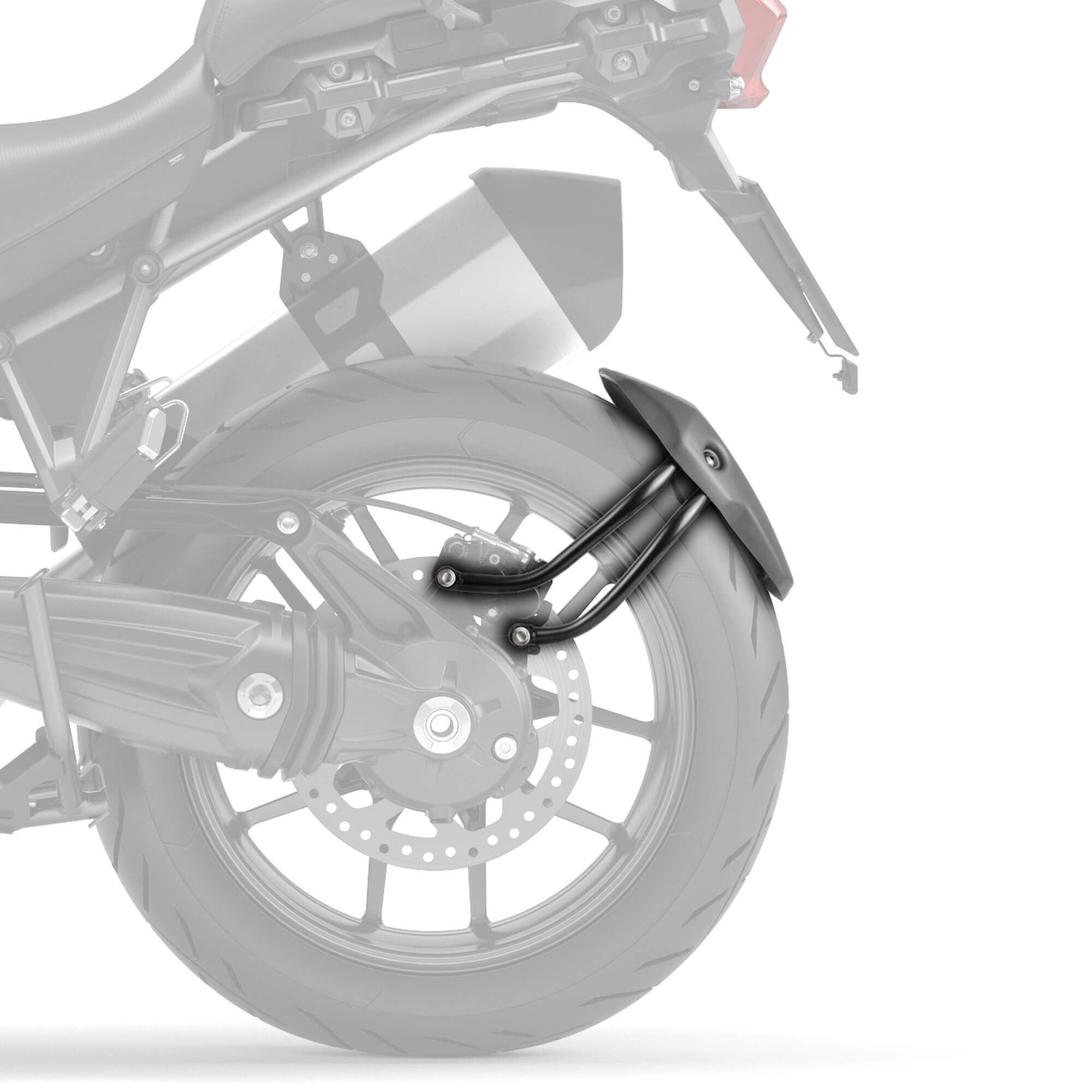 Pyramid Spray Guard | Matte Black | Triumph Explorer 1200 XC/XCX/XRA/Low 2012>Current - Shop name