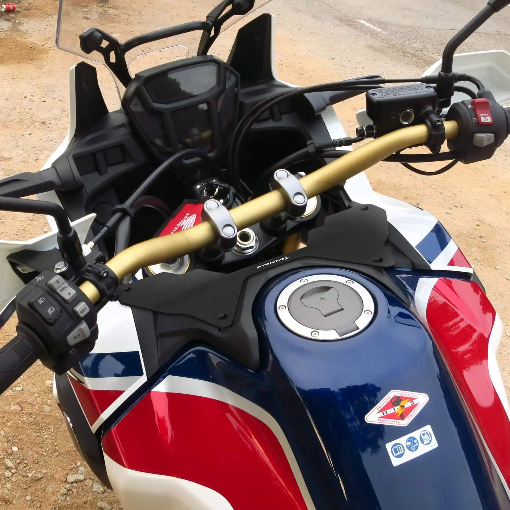 Pyramid Wind Deflector | Matte Black | Honda CRF 1000 L Africa Twin 2015>2019 - Pyramid Motorcycle Accessories