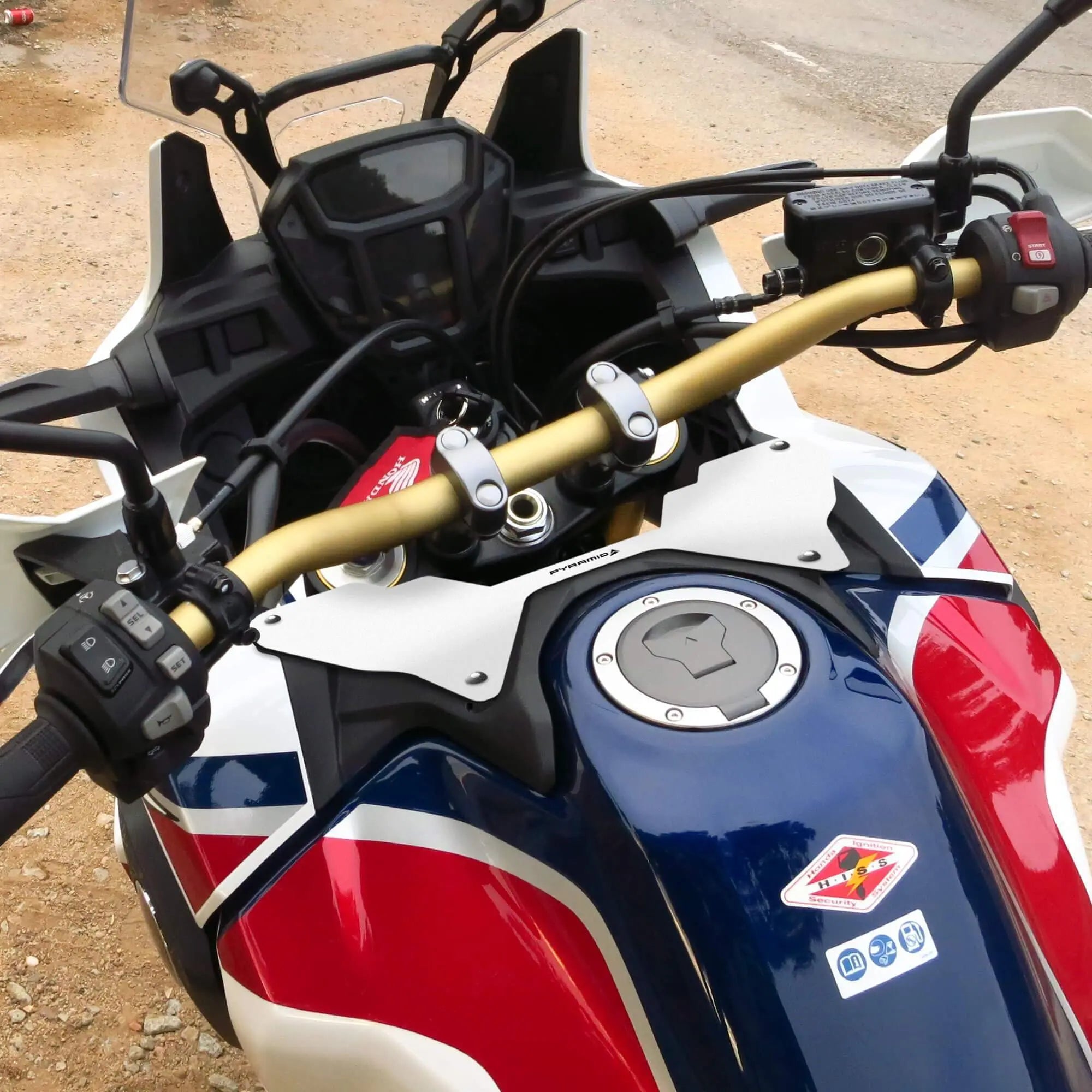 Pyramid Wind Deflector | White | Honda CRF 1000 L Africa Twin 2015>2019 - Pyramid Motorcycle Accessories