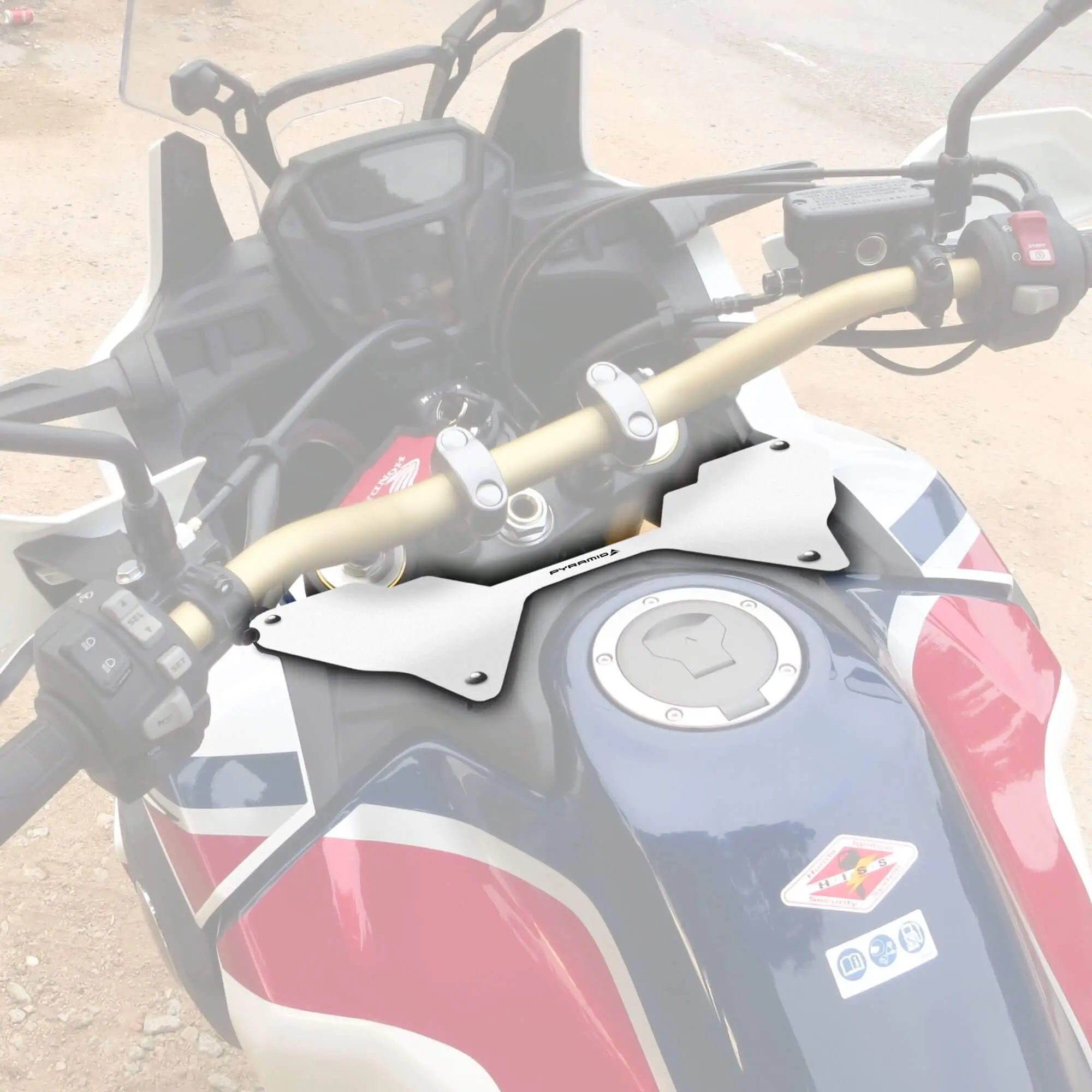 Pyramid Wind Deflector | White | Honda CRF 1000 L Africa Twin 2015>2019 - Pyramid Motorcycle Accessories