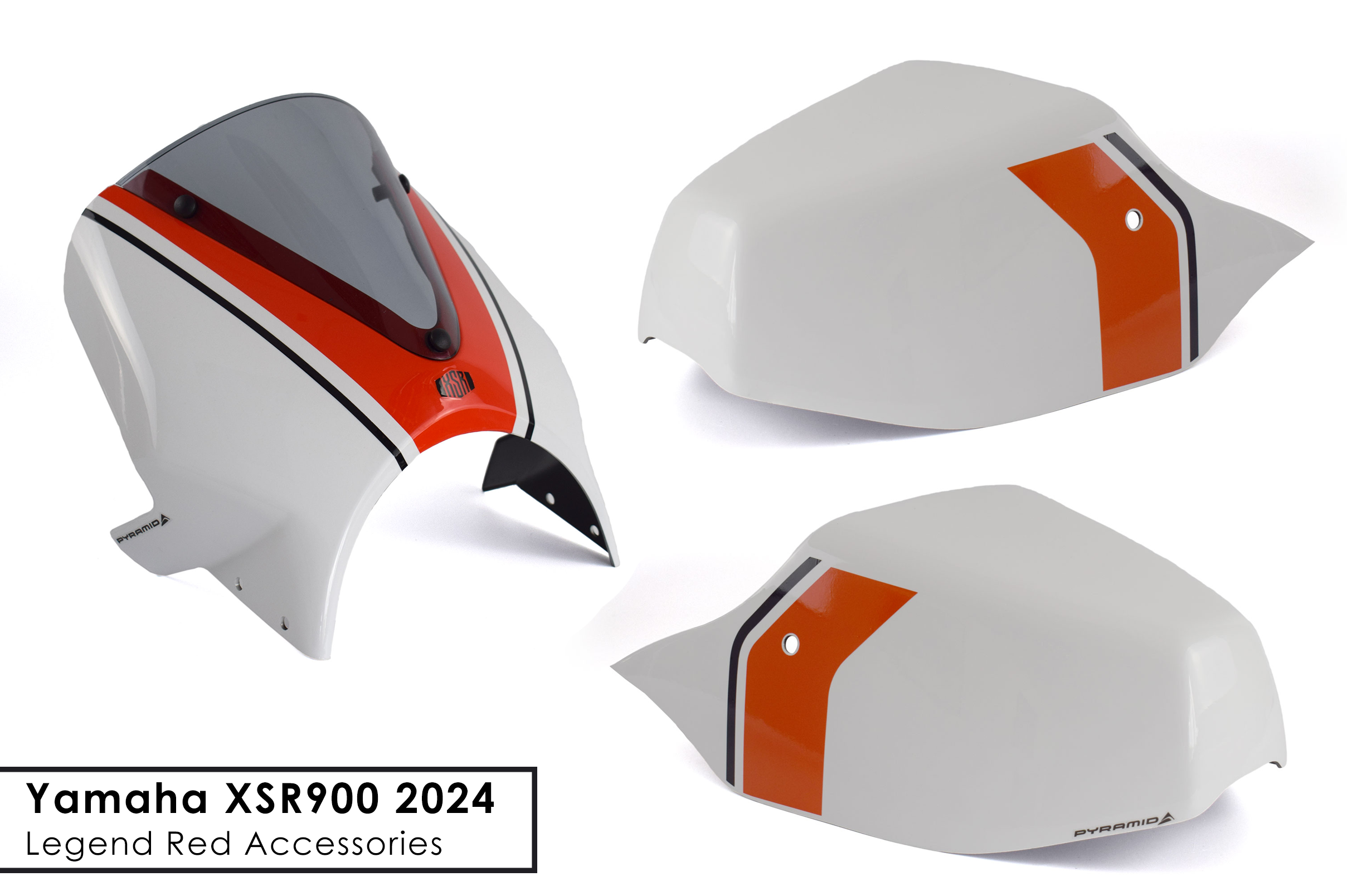 Seat Cowl & Fly Screen For The 'Legend Red' 2024 Yamaha XSR900!