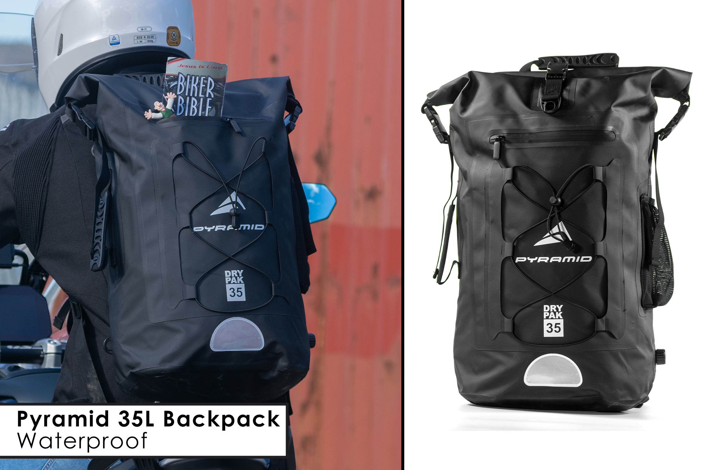 Pyramid Waterproof 35L Motorcycle Backpack For Only £49.99!