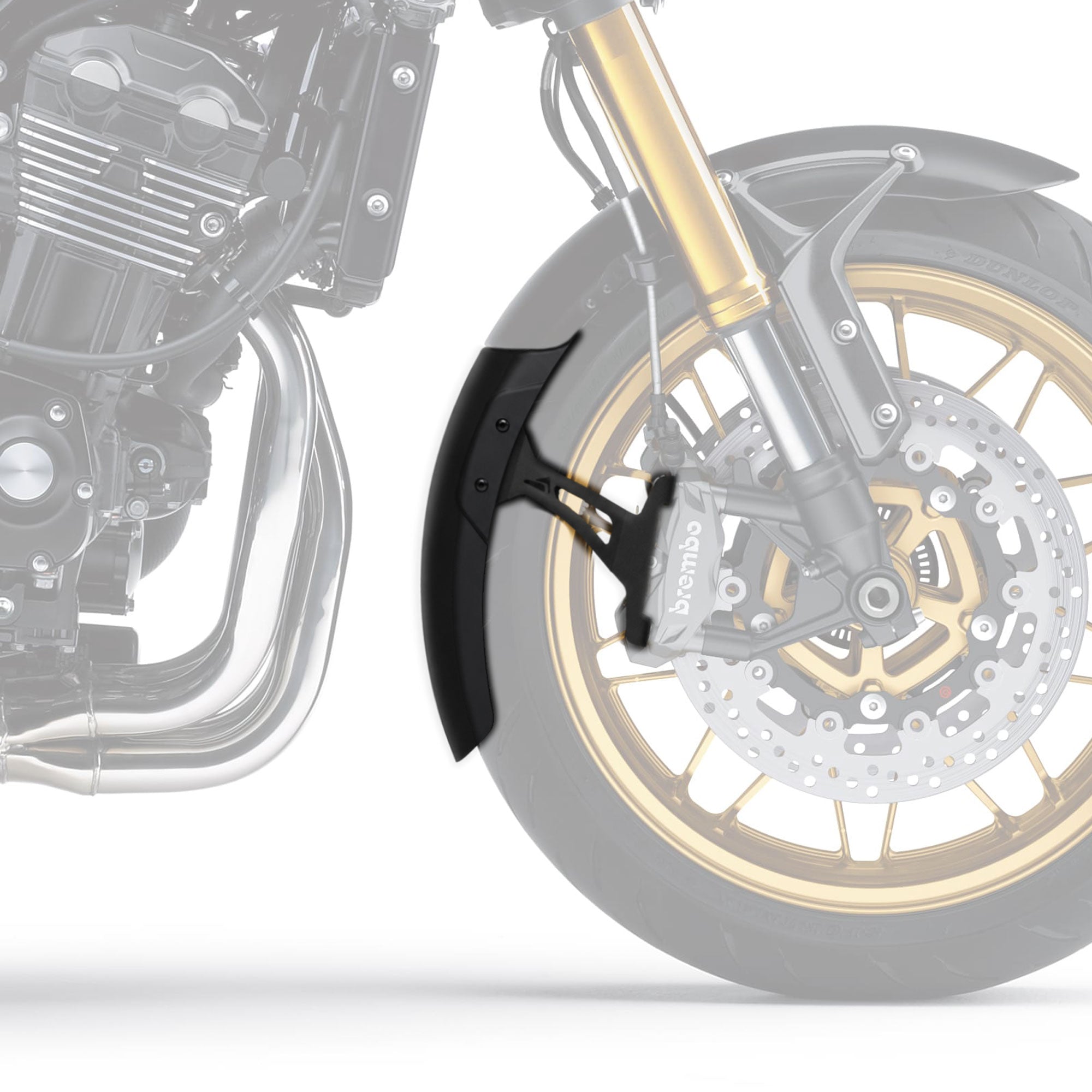 Pyramid Extenda Fenda EXTRA | Matte Black | Kawasaki Z900RS SE 2022>Current -   Pyramid Motorcycle Accessories