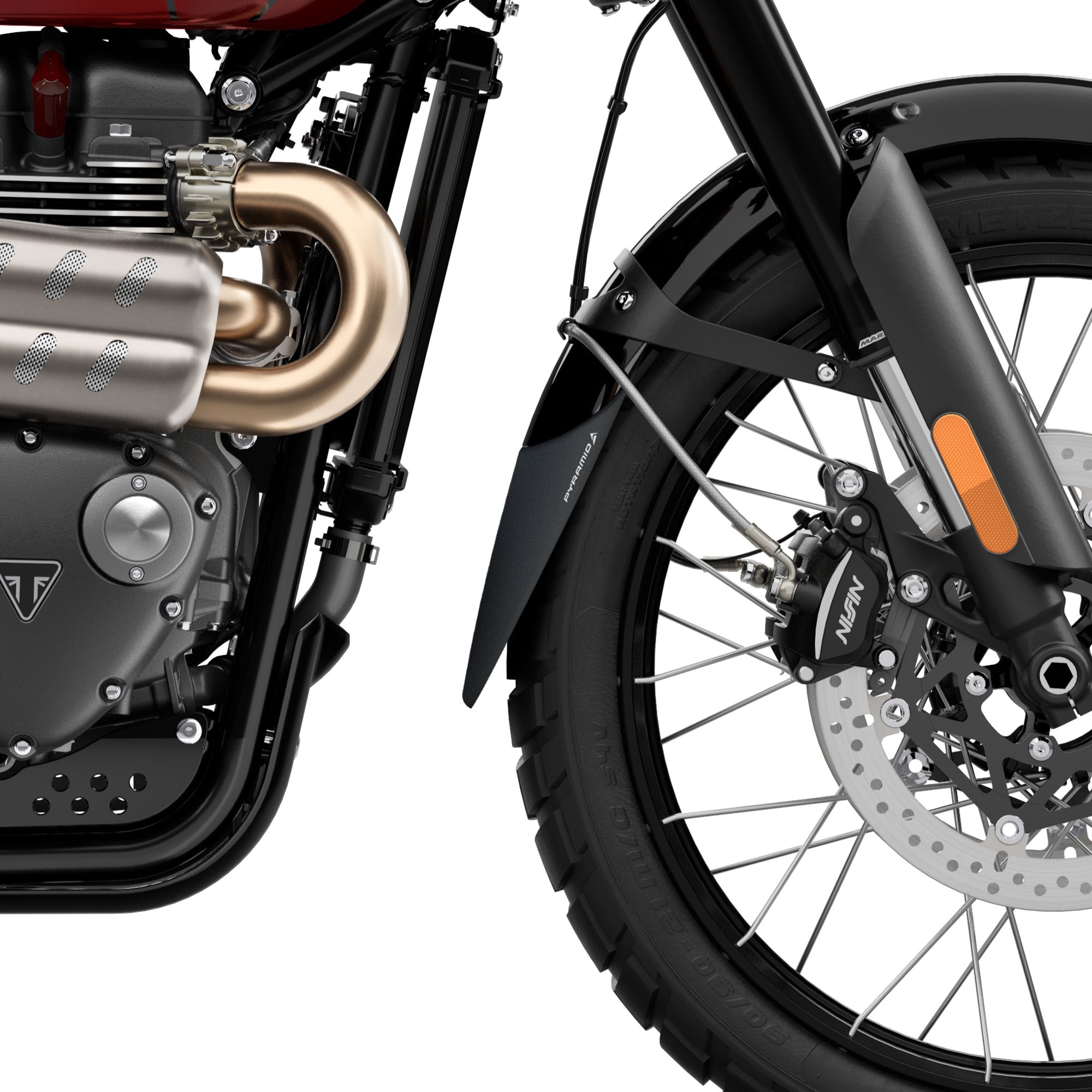 Pyramid Extenda Fenda | Matte Black | Triumph Scrambler 900 2024>Current -   Pyramid Motorcycle Accessories