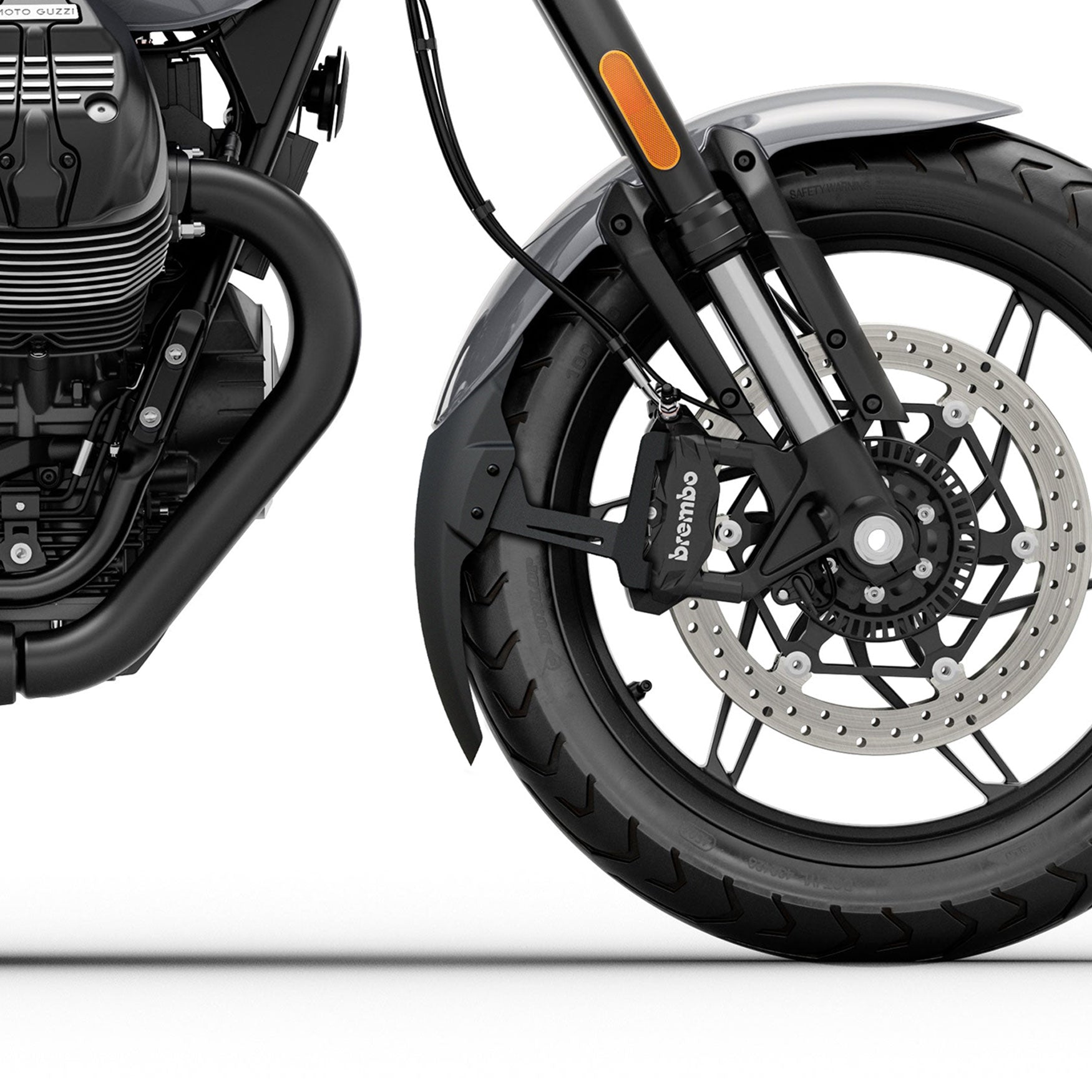 Pyramid Extenda Fenda EXTRA | Matte Black | Moto Guzzi V7 Sport 2025>Current -   Pyramid Motorcycle Accessories